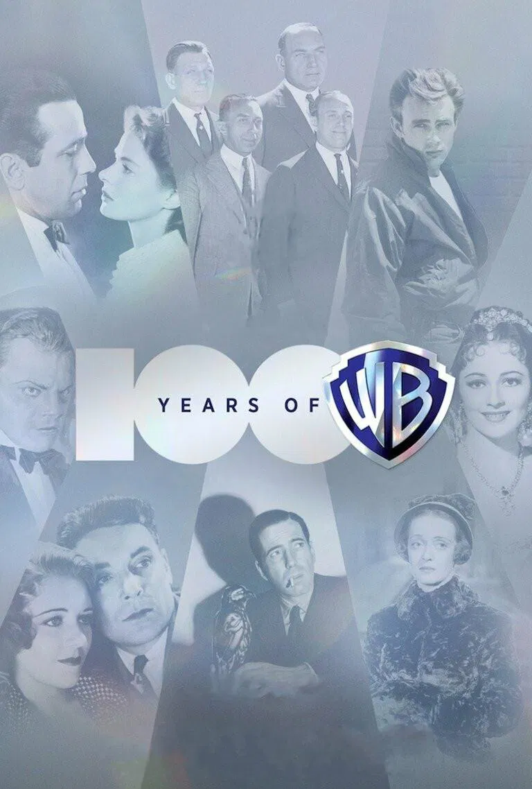 Poster chính thức của phim Phim Tài Liệu "100 Năm Warner Bros. Những Điều Tạo Nên Giấc Mơ" (100 Years of Warner Bros. - 2023), với sự tham gia của diễn viên Morgan Freeman.