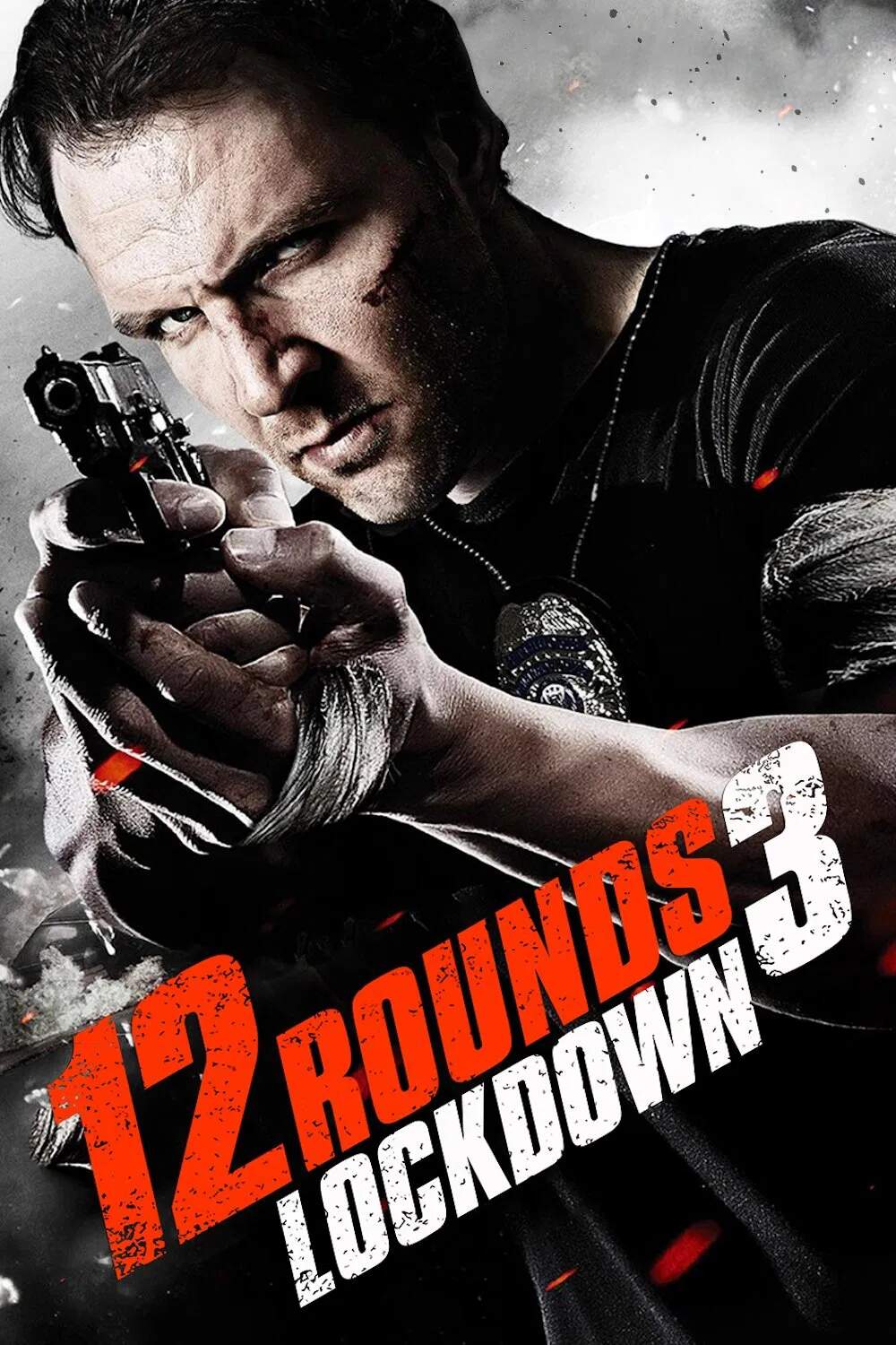 Poster chính thức của phim Phim Hành Động, Phim Giật Gân "12 Vòng Sinh Tử 3: Cô Lập" (12 Rounds 3: Lockdown - 2015), với sự tham gia của diễn viên Jonathan Good và Roger Cross.