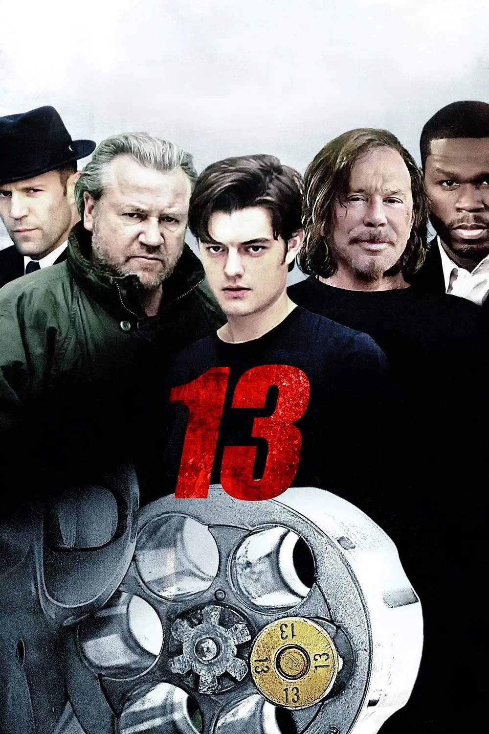Poster chính thức của phim Phim Tâm Lý, Phim Giật Gân "13" (13 - 2010), với sự tham gia của diễn viên Sam Riley và Jason Statham.