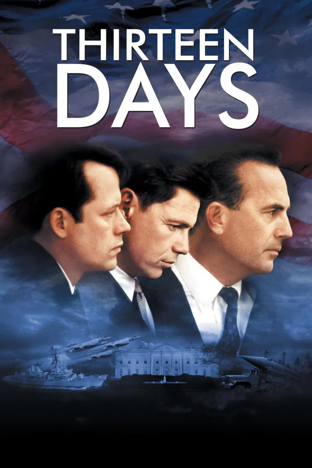 Poster chính thức của phim Phim Lịch Sử, Phim Giật Gân "13 Ngày Khủng Hoảng" (Thirteen Days - 2000), với sự tham gia của diễn viên Kevin Costner và Bruce Greenwood.