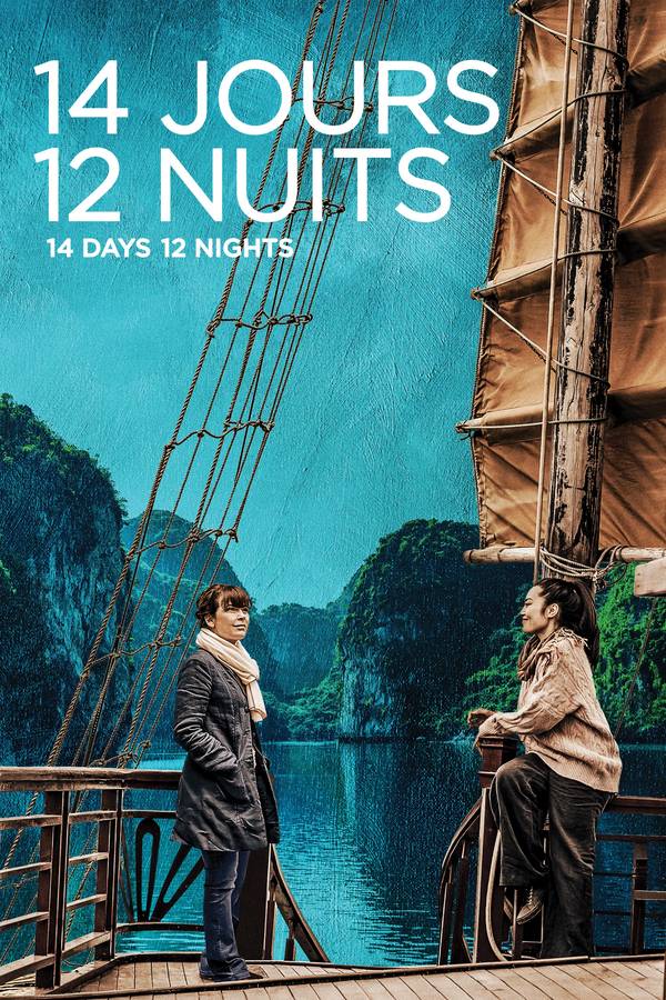 Poster chính thức của phim Phim Tâm Lý "14 Ngày 12 Đêm" (14 Days, 12 Nights - 2019), với sự tham gia của diễn viên Anne Dorval và Leanna Chea.