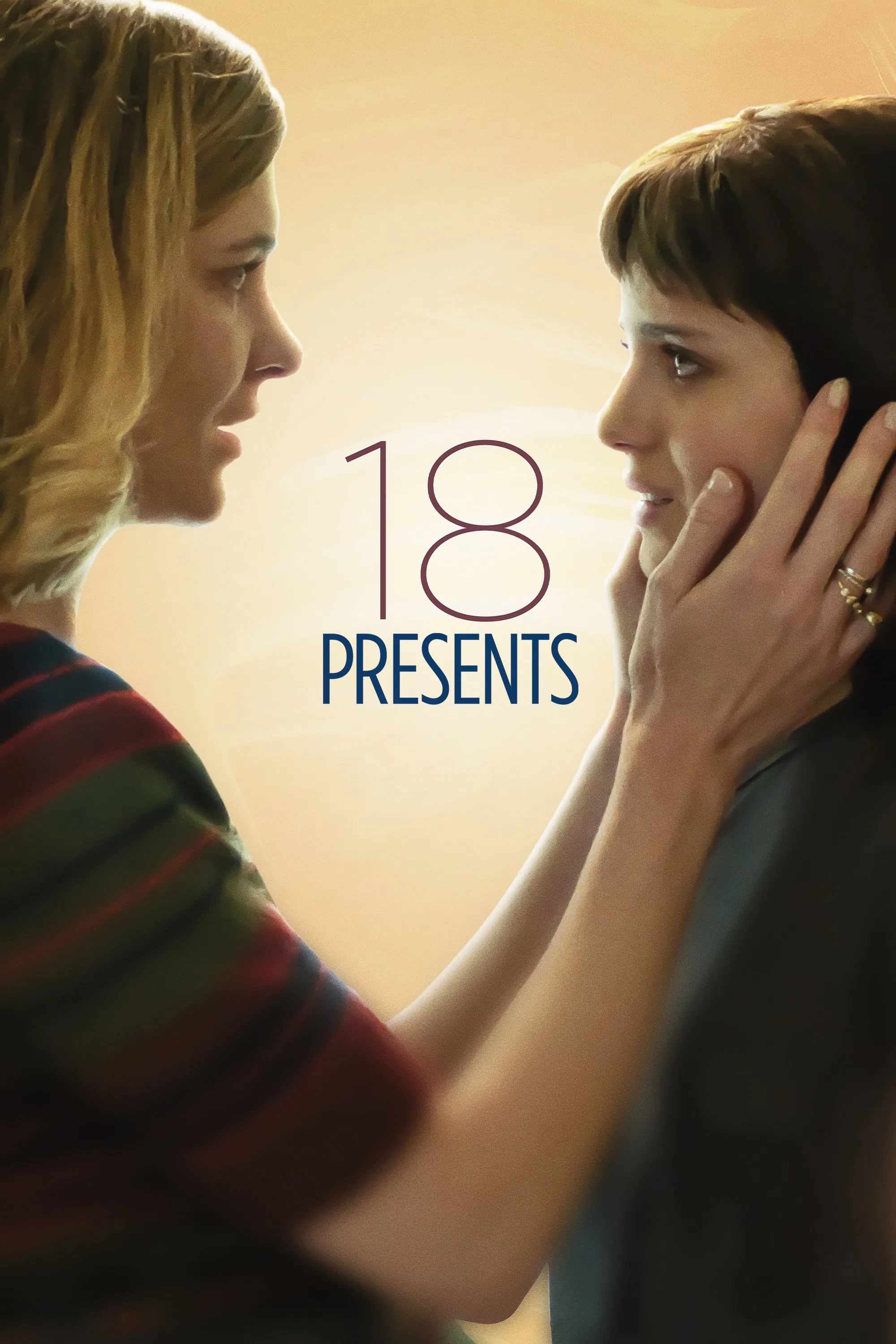 Poster chính thức của phim Phim Tâm Lý, Phim Gia Đình "18 món quà" (18 Presents - 2020), với sự tham gia của diễn viên Vittoria Puccini và Benedetta Porcaroli.