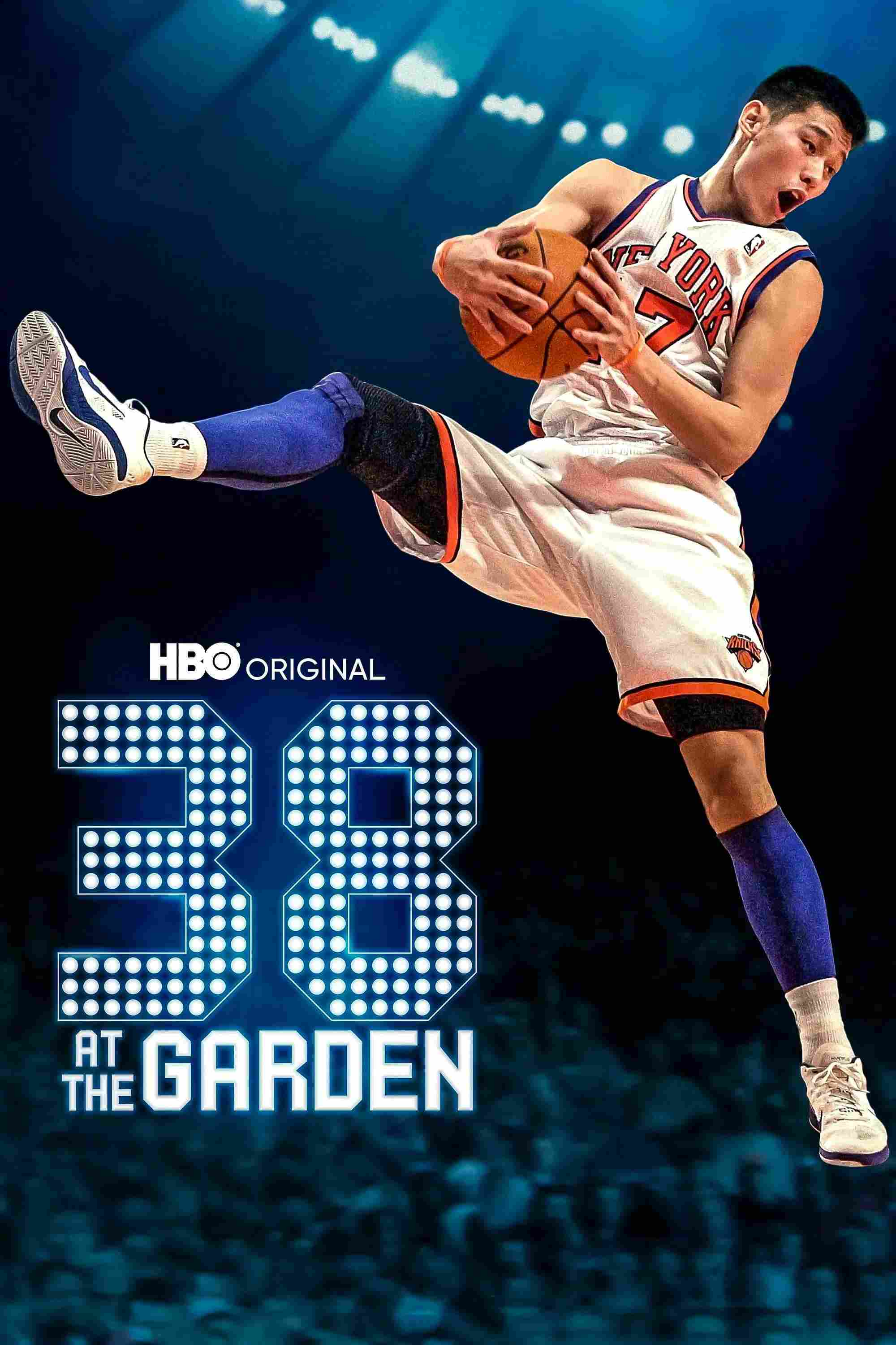 Poster chính thức của phim Phim Tài Liệu "38 Điểm Ở Sân Garden" (38 at the Garden - 2022), với sự tham gia của diễn viên Hasan Minhaj và Lisa Ling.