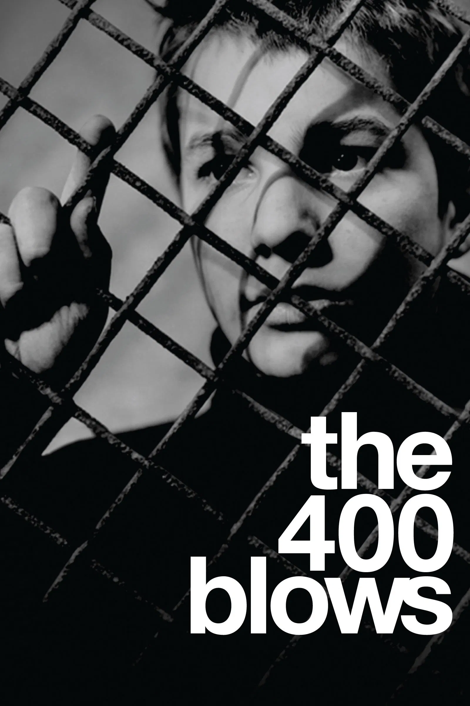 Poster chính thức của phim Phim Tâm Lý "400 Cú Đấm" (The 400 Blows - 1959), với sự tham gia của diễn viên Jean-Pierre Léaud và Claire Maurier.