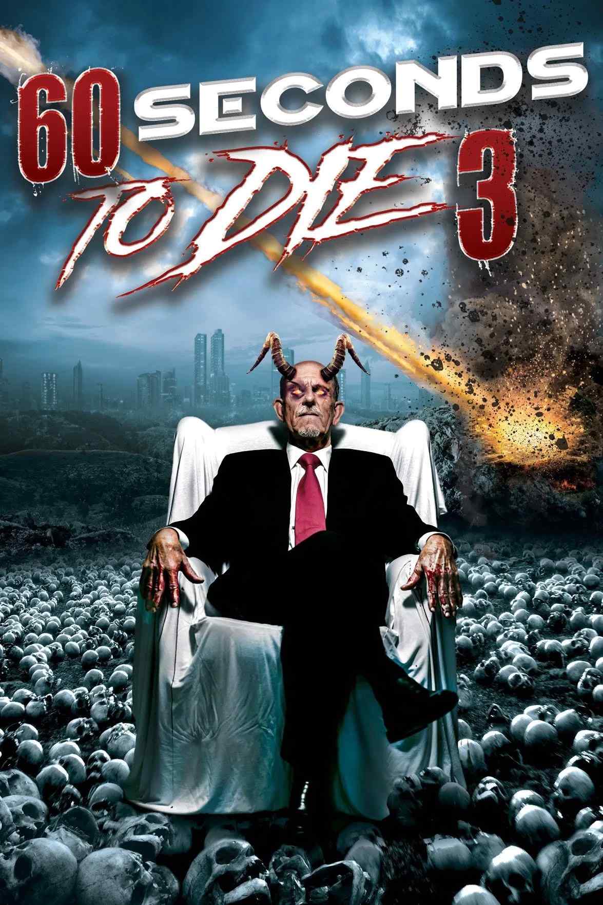 Poster chính thức của phim Phim Kinh Dị "60 Seconds to Die 3" (60 Seconds to Die 3 - 2021), với sự tham gia của diễn viên Jennifer Nangle và Hunter Johnson.