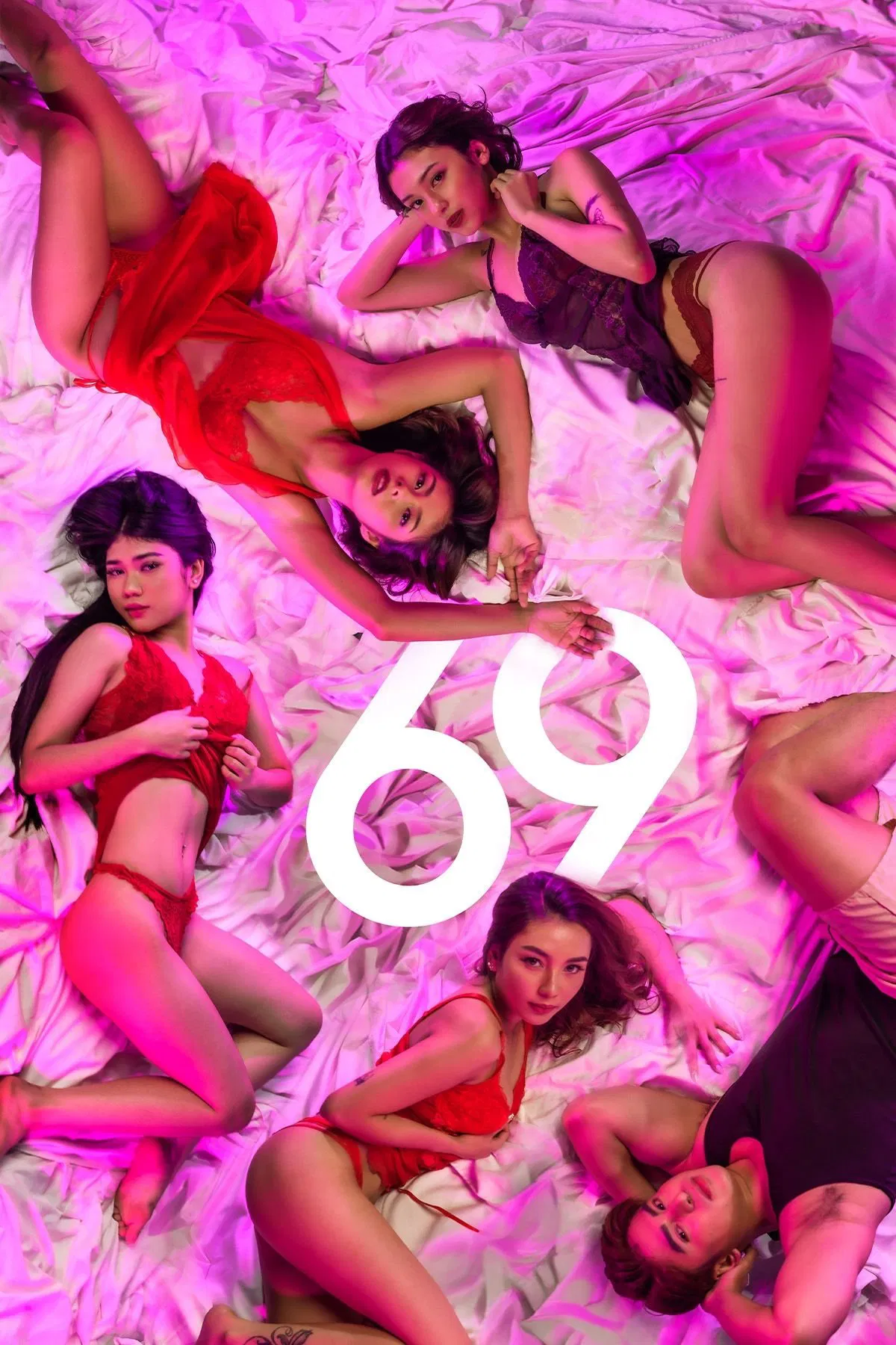 Poster chính thức của phim Phim Tâm Lý "69" (69 - 2025), với sự tham gia của diễn viên Aliya Raymundo và Ashley Lopez.