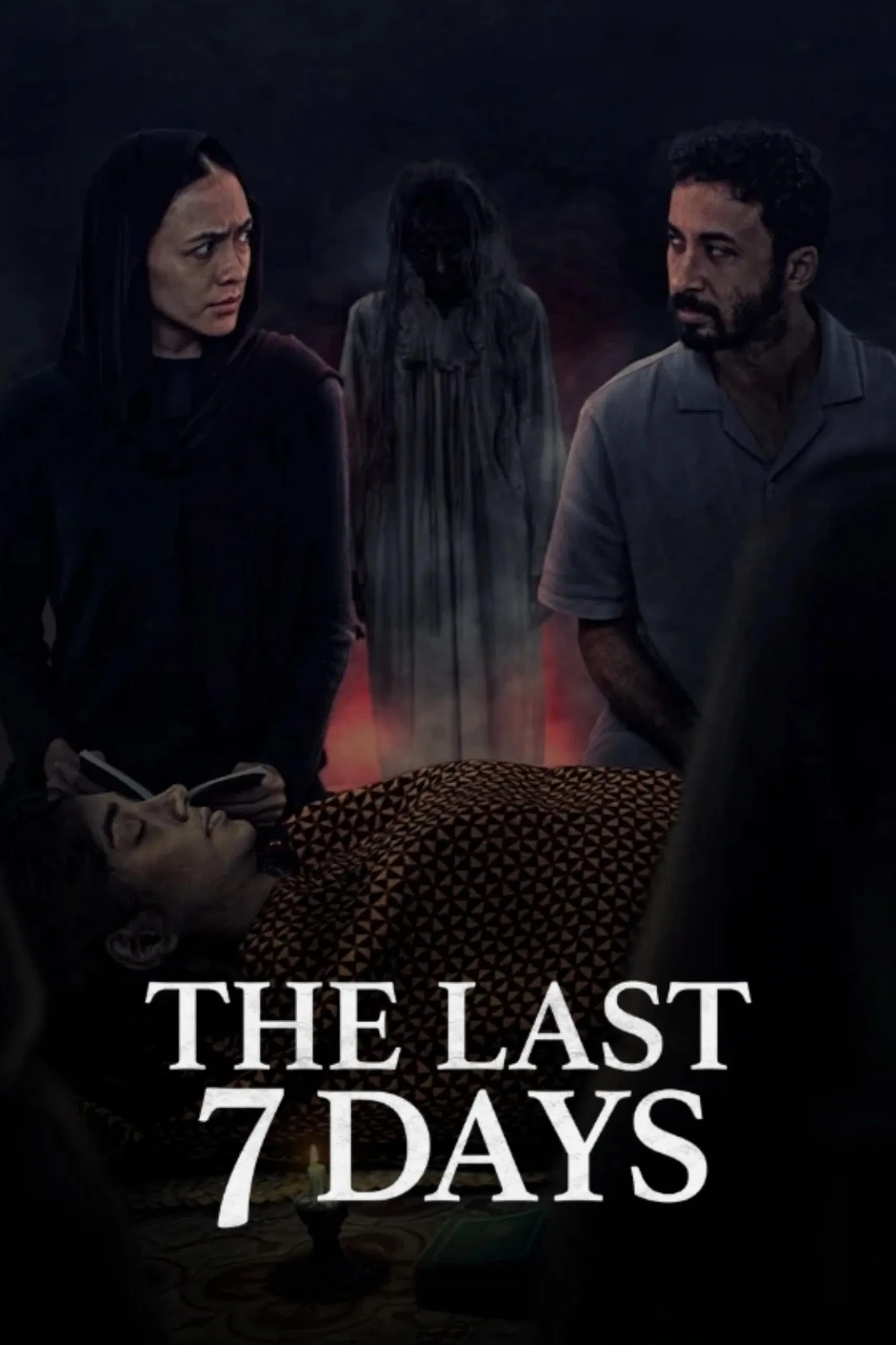 Poster chính thức của phim Phim Kinh Dị "7 Ngày Cuối Cùng (Sebelum 7 Hari)" (The Last 7 Days - 2025), với sự tham gia của diễn viên Agla Artalidia và Anantya Rezky Kirana.