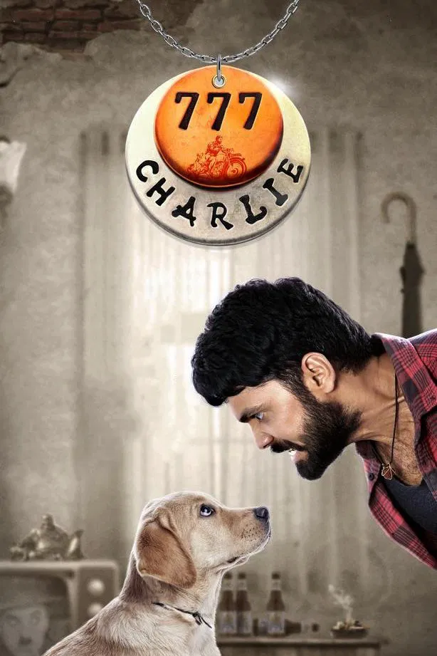 Poster chính thức của phim Phim Tâm Lý, Phim Phiêu Lưu "Chú Chó Charlie" (777 Charlie - 2022), với sự tham gia của diễn viên Rakshit Shetty và Raj B Shetty.