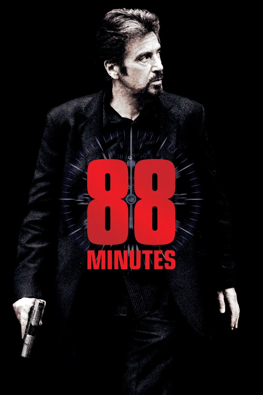 Poster chính thức của phim Phim Giật Gân, Phim Bí Ẩn "88 Minutes" (88 Minutes - 2007), với sự tham gia của diễn viên Al Pacino và Alicia Witt.