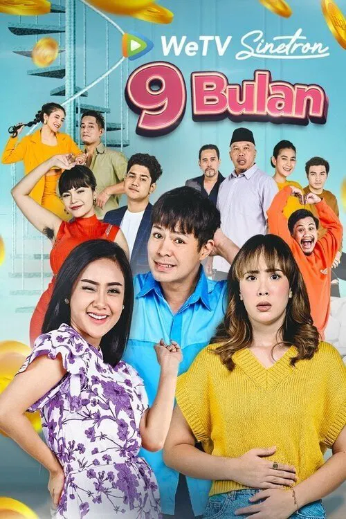 Poster chính thức của phim Phim Tâm Lý "9 Tháng Yêu" (9 Bulan - 2021), với sự tham gia của diễn viên Cita Citata và Fero Walandouw.
