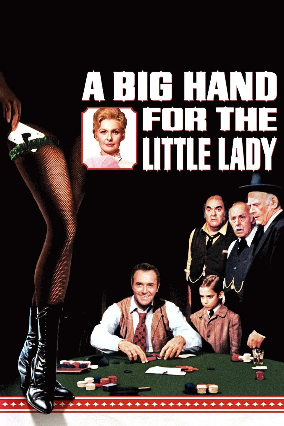 Poster chính thức của phim Phim Miền Tây "A Big Hand for the Little Lady" (A Big Hand for the Little Lady - 1966), với sự tham gia của diễn viên Henry Fonda và Joanne Woodward.