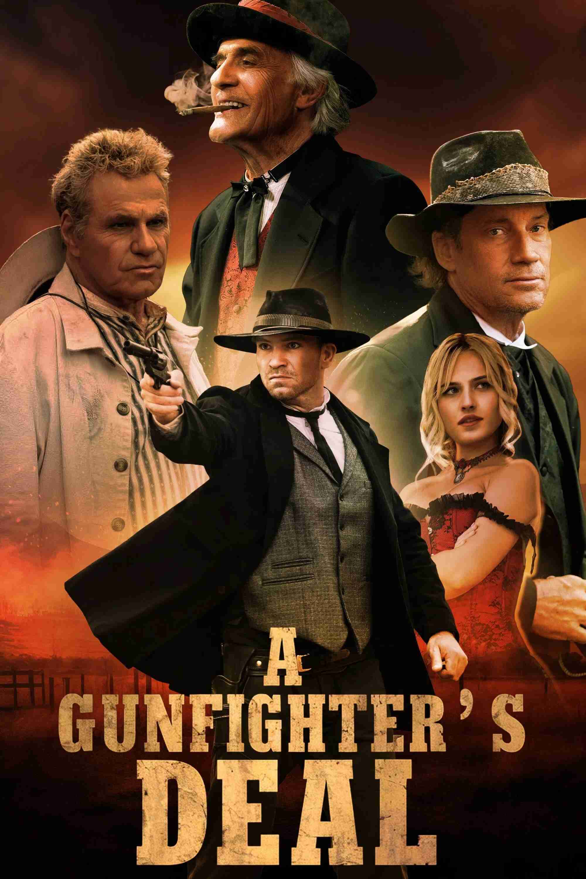 Poster chính thức của phim Phim Miền Tây "A Gunfighter's Deal" (A Gunfighter's Deal - 2025), với sự tham gia của diễn viên Jesse Kove và Kevin Sorbo.