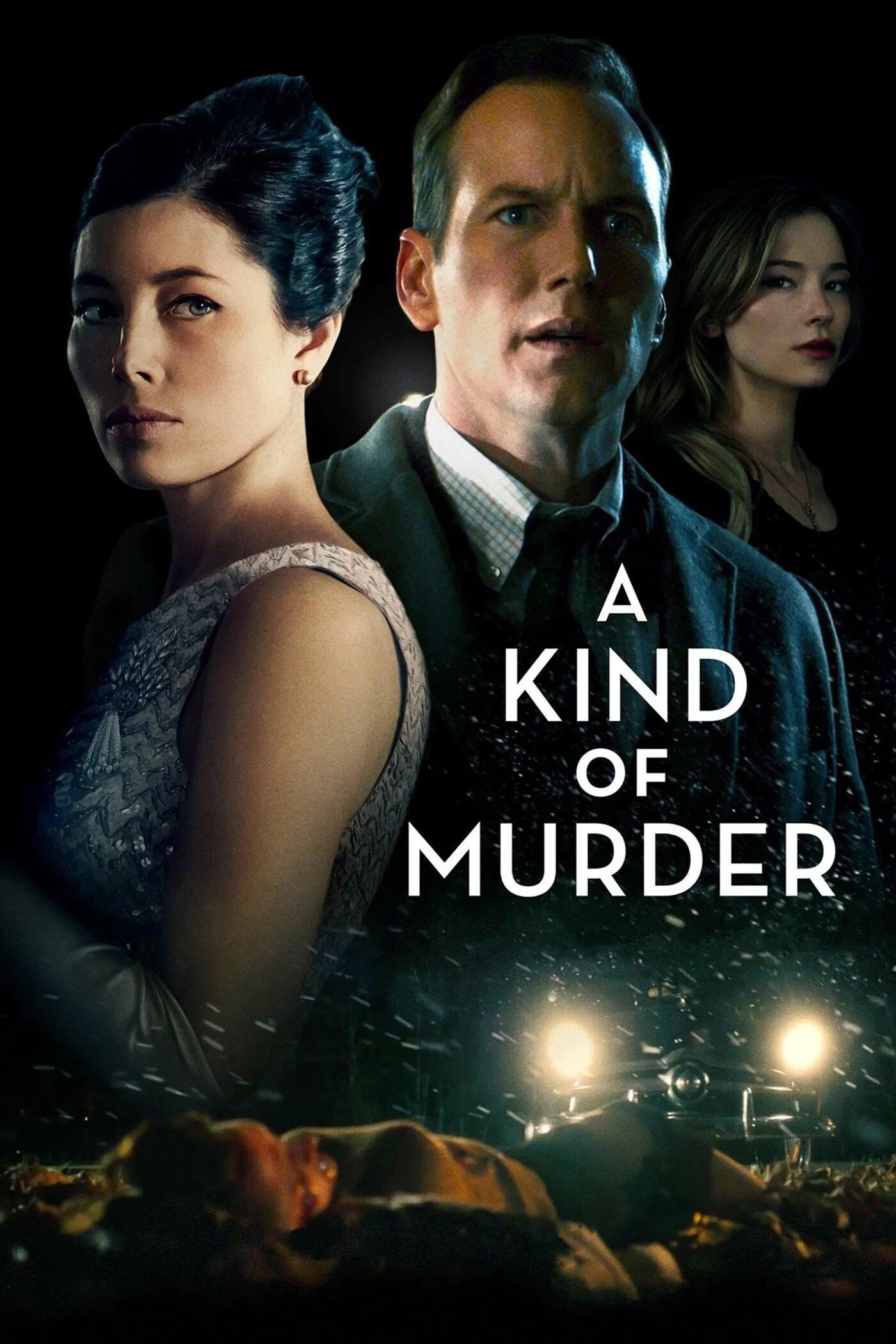 Poster chính thức của phim Phim Tâm Lý, Phim Giật Gân "A Kind of Murder" (A Kind of Murder - 2016), với sự tham gia của diễn viên Patrick Wilson và Jessica Biel.