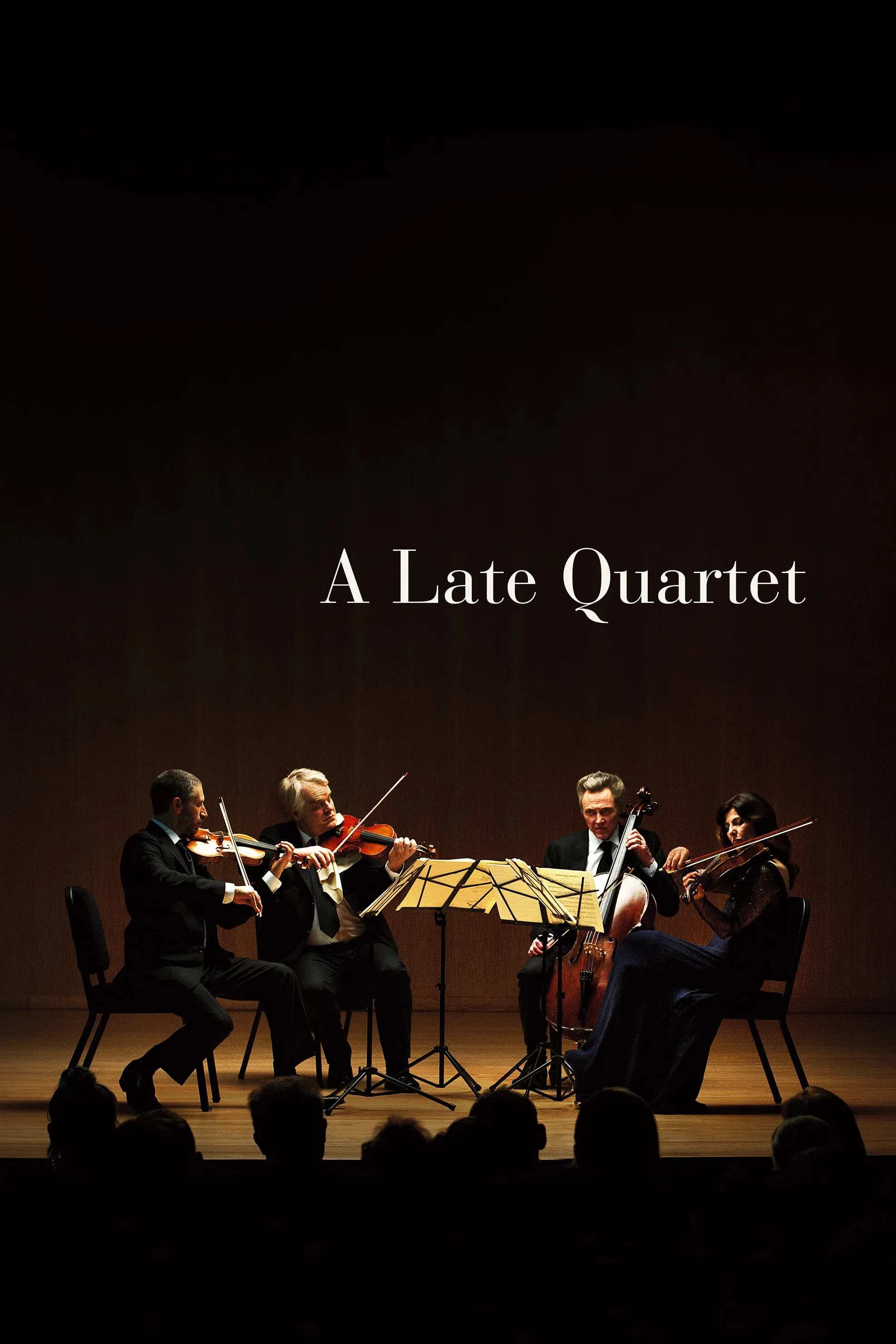 Poster chính thức của phim Phim Ca Nhạc, Phim Tâm Lý "A Late Quartet" (A Late Quartet - 2012), với sự tham gia của diễn viên Christopher Walken và Philip Seymour Hoffman.