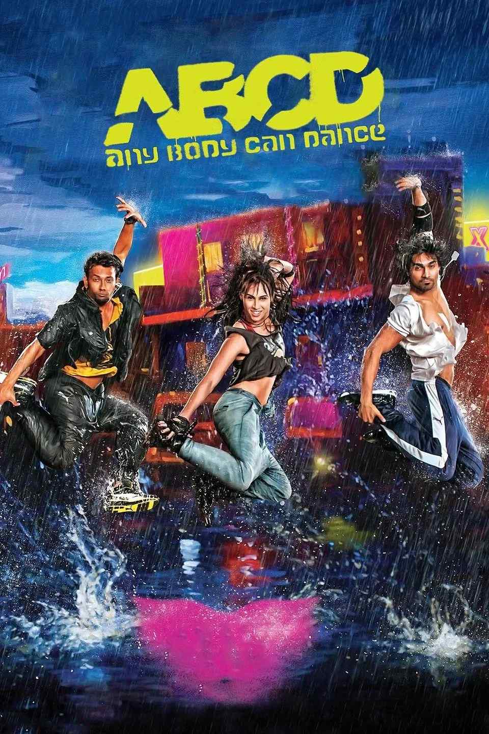 Poster chính thức của phim Phim Tâm Lý "ABCD" (ABCD - 2013), với sự tham gia của diễn viên Prabhu Deva và Ganesh Acharya.