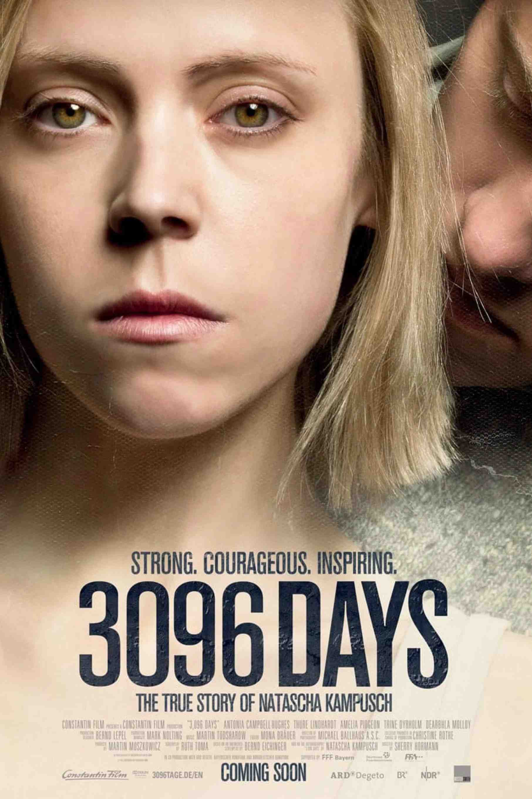 Poster chính thức của phim Phim Tâm Lý "Ác Mộng 3096" (3096 Days - 2013), với sự tham gia của diễn viên Antonia Campbell-Hughes và Thure Lindhardt.