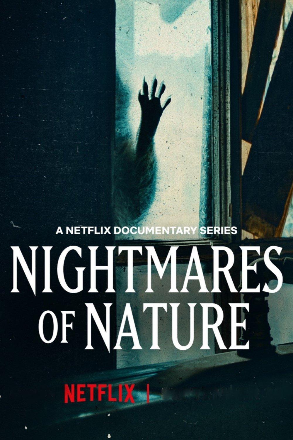 Poster chính thức của phim Phim Tài Liệu "Ác Mộng Của Thiên Nhiên (Phần 1)" (Nightmares of Nature - 2025), với sự tham gia của diễn viên Maya Hawke.
