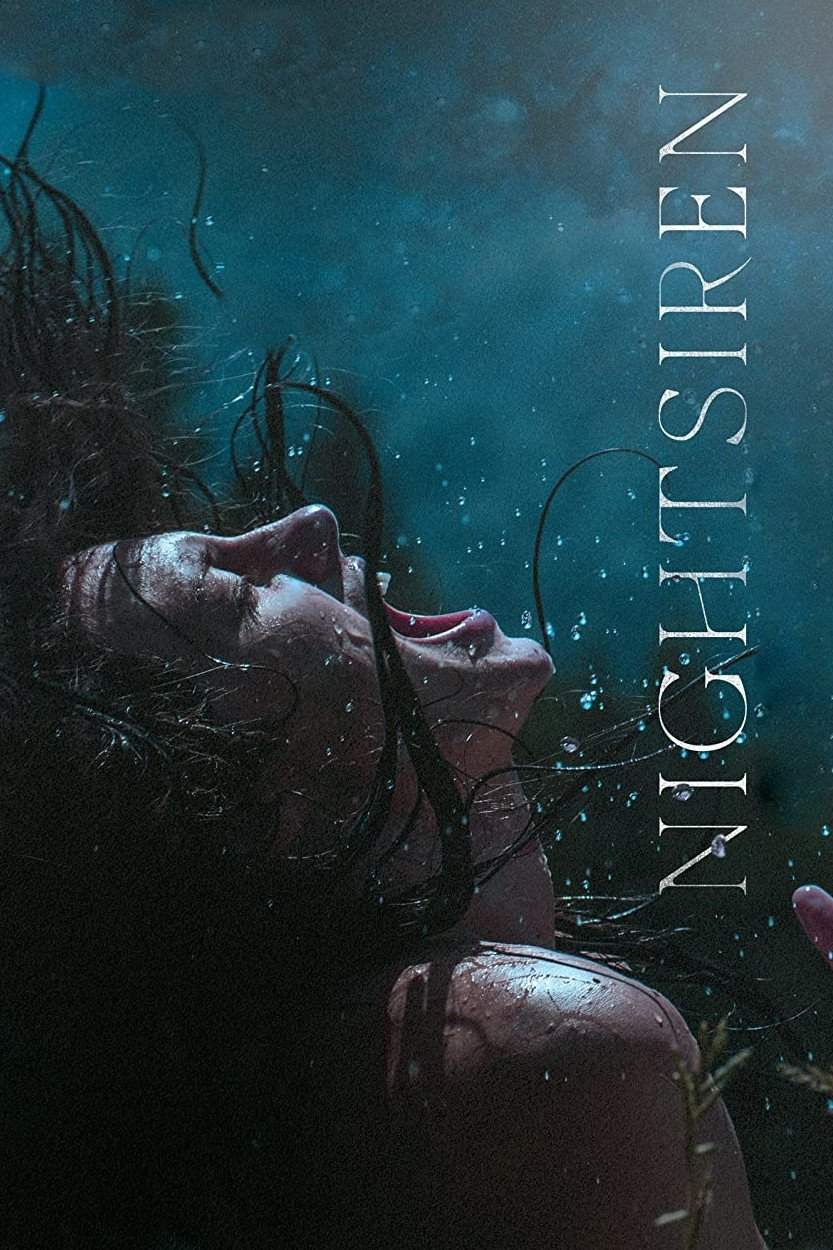 Poster chính thức của phim Phim Bí Ẩn, Phim Tâm Lý "Ác Mộng Đêm Đen" (Nightsiren - 2022), với sự tham gia của diễn viên Natalia Germani và Eva Mores.