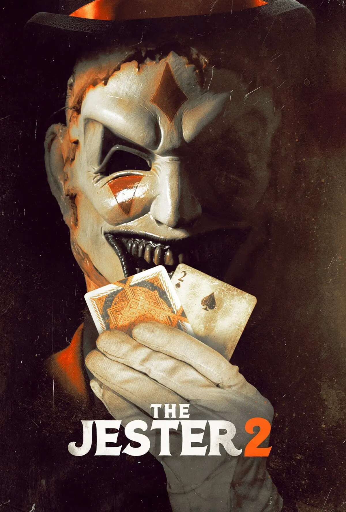 Poster chính thức của phim Phim Kinh Dị, Phim Giật Gân "Ác Mộng Gã Hề 2" (The Jester 2 - 2025), với sự tham gia của diễn viên Michael Sheffield và Kaitlyn Trentham.