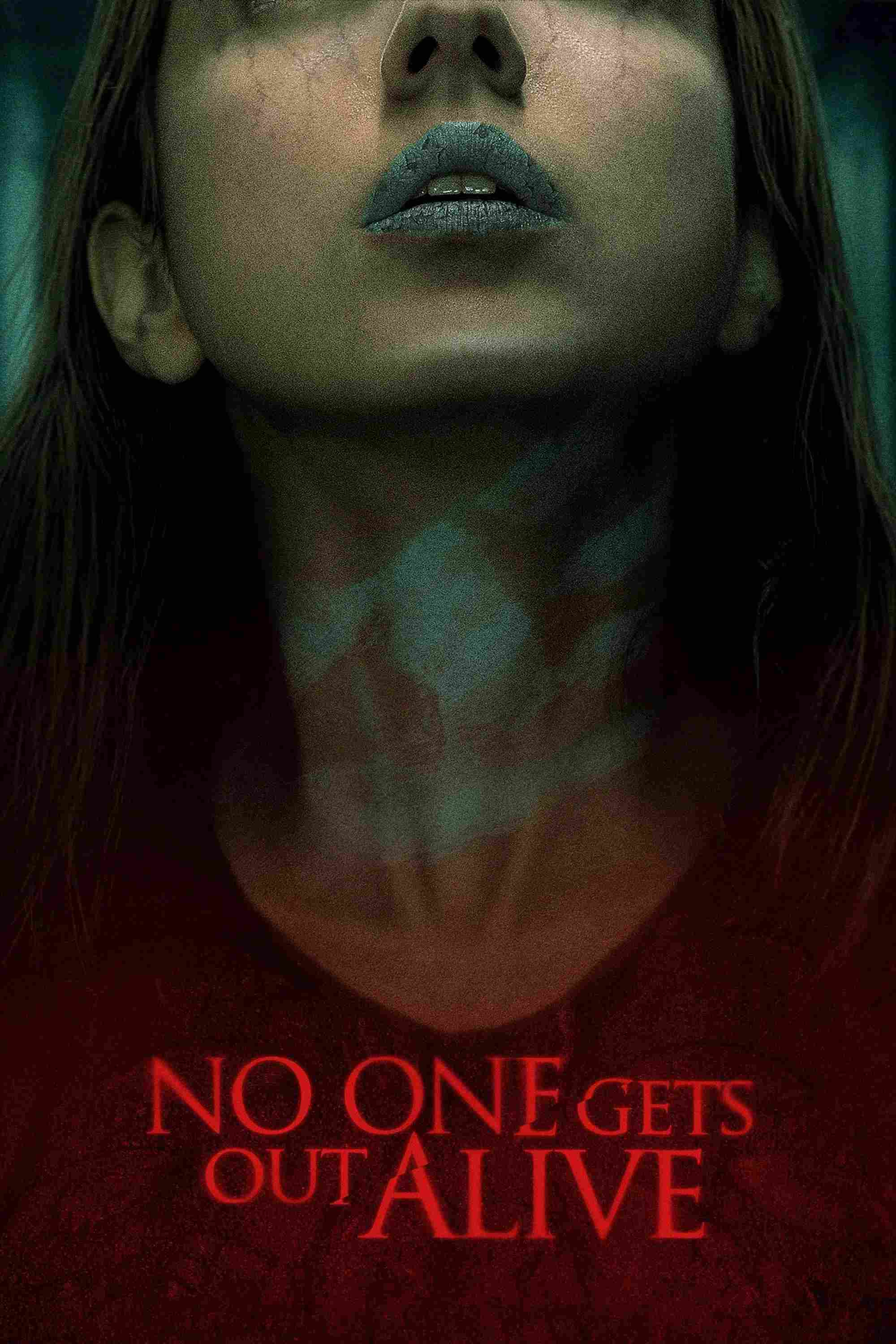 Poster chính thức của phim Phim Kinh Dị, Phim Bí Ẩn "Ác Mộng Không Lối Thoát" (No One Gets Out Alive - 2021), với sự tham gia của diễn viên Cristina Rodlo và Marc Menchaca.