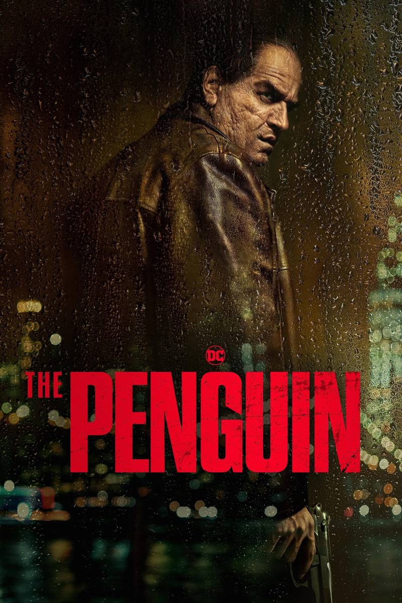 Poster chính thức của phim Phim Tâm Lý, Phim Hình Sự "Ác Nhân Chim Cánh Cụt" (The Penguin - 2024), với sự tham gia của diễn viên Colin Farrell và Cristin Milioti.