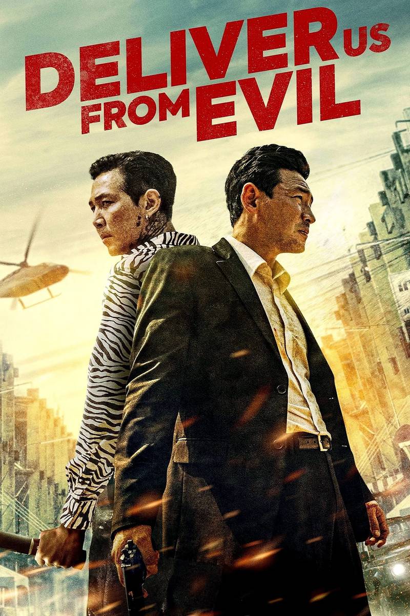 Poster chính thức của phim Phim Hình Sự, Phim Hành Động "Ác Quỷ Đối Đầu" (Deliver Us from Evil - 2020), với sự tham gia của diễn viên Hwang Jung-min và Lee Jung-jae.