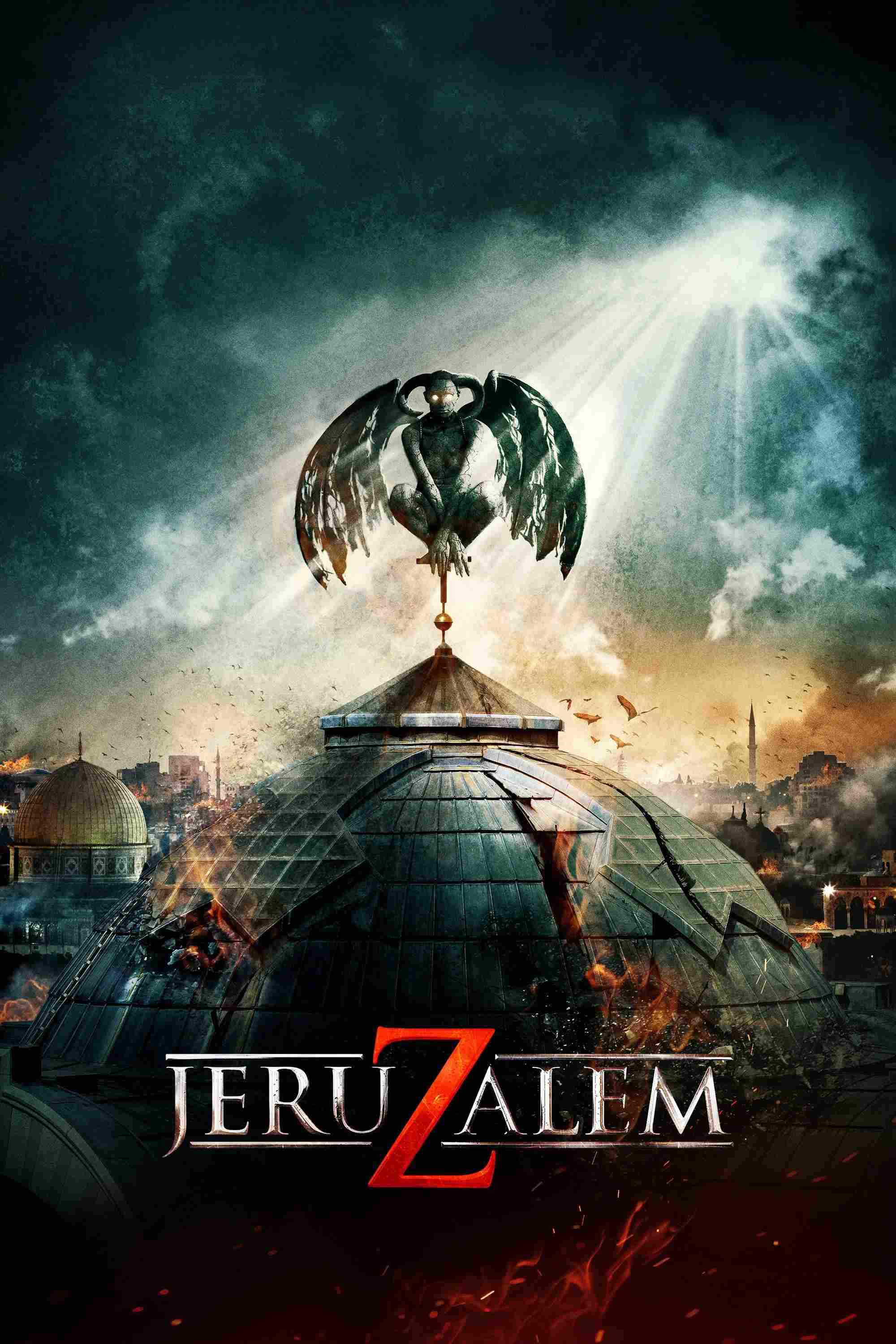 Poster chính thức của phim Phim Kinh Dị, Phim Hành Động "Ác Quỷ Jeruzalem" (Jeruzalem - 2016), với sự tham gia của diễn viên Yael Grobglas và Danielle Jadelyn.