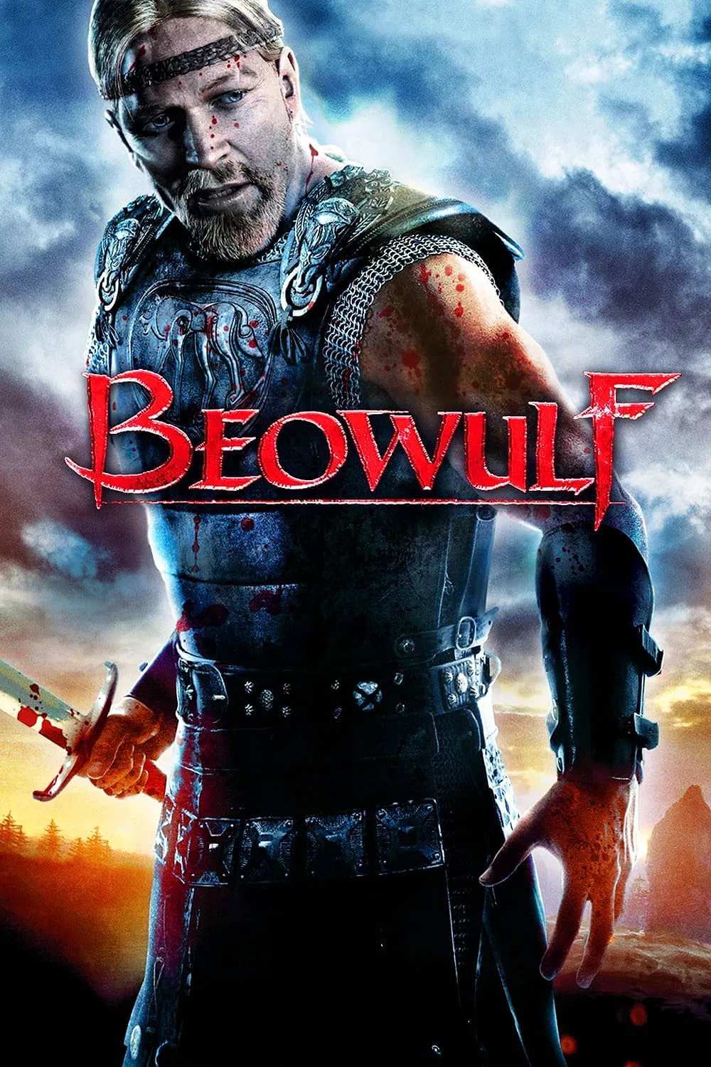 Poster chính thức của phim Phim Phiêu Lưu, Phim Hành Động "Ác Quỷ Lộng Hành" (Beowulf - 2007), với sự tham gia của diễn viên Ray Winstone và Angelina Jolie.