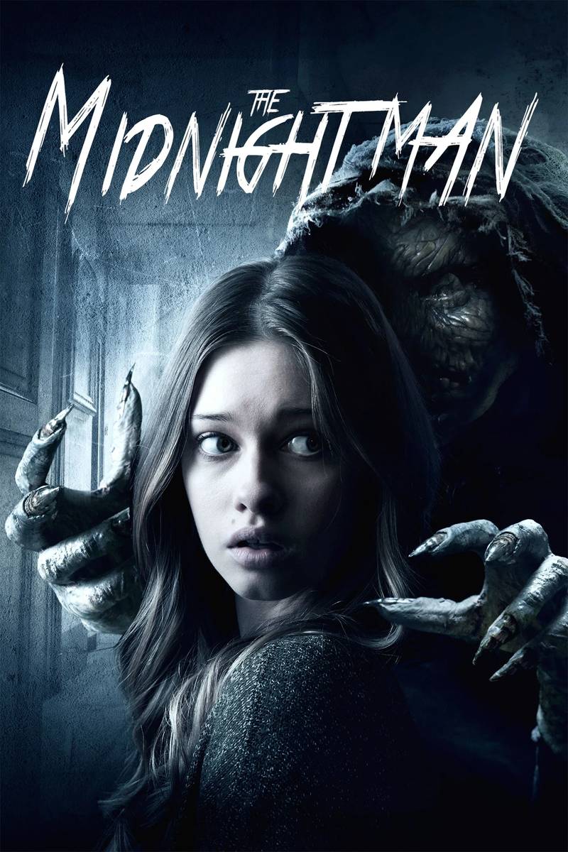 Poster chính thức của phim Phim Kinh Dị "Ác Quỷ Lúc Nửa Đêm" (The Midnight Man - 2016), với sự tham gia của diễn viên Gabrielle Haugh và Lin Shaye.