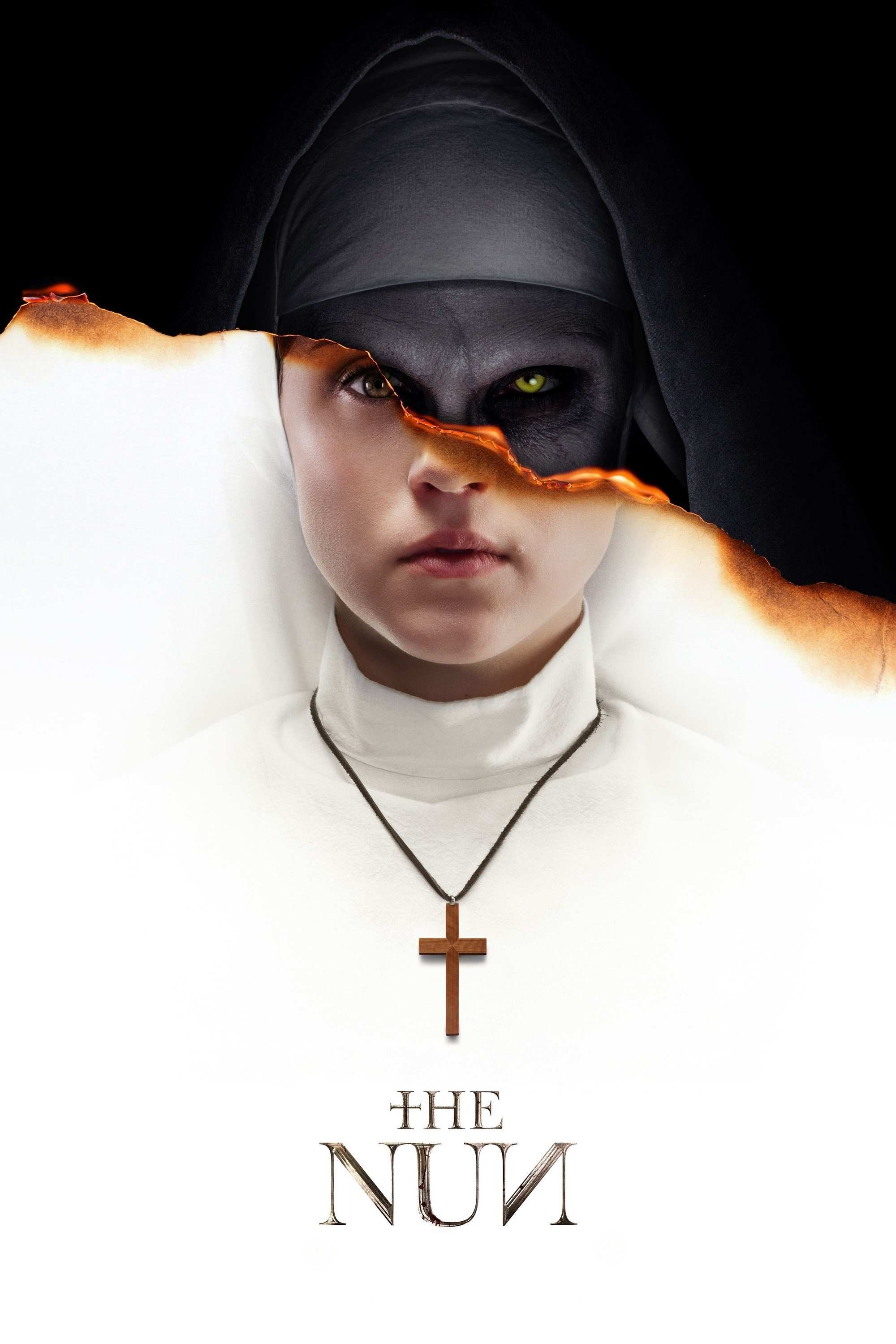 Poster chính thức của phim Phim Kinh Dị "Ác Quỷ Ma Sơ" (The Nun - 2018), với sự tham gia của diễn viên Taissa Farmiga và Demián Bichir.