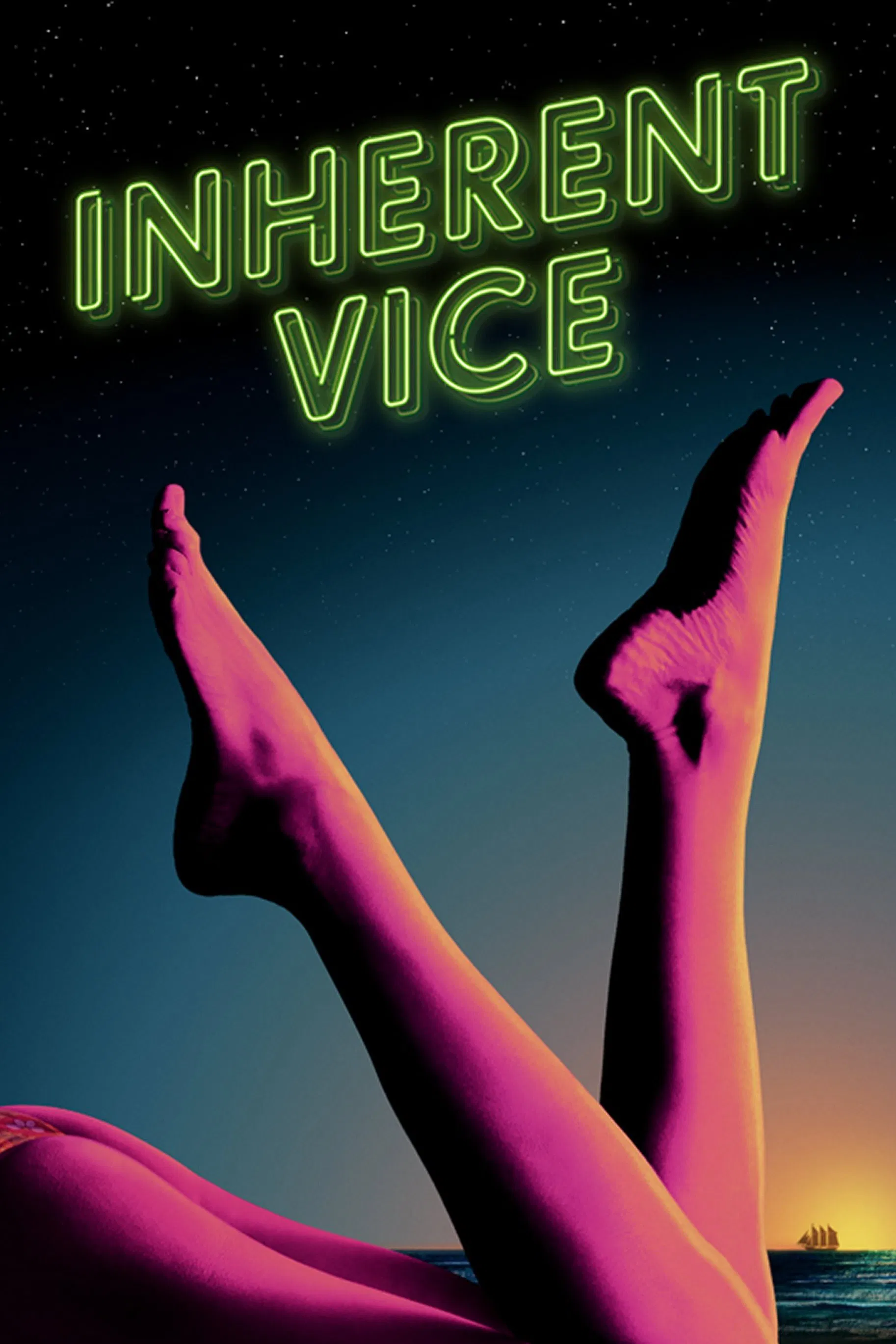 Poster chính thức của phim Phim Tâm Lý, Phim Bí Ẩn "Ác Từ Trong Trứng" (Inherent Vice - 2014), với sự tham gia của diễn viên Joaquin Phoenix và Josh Brolin.