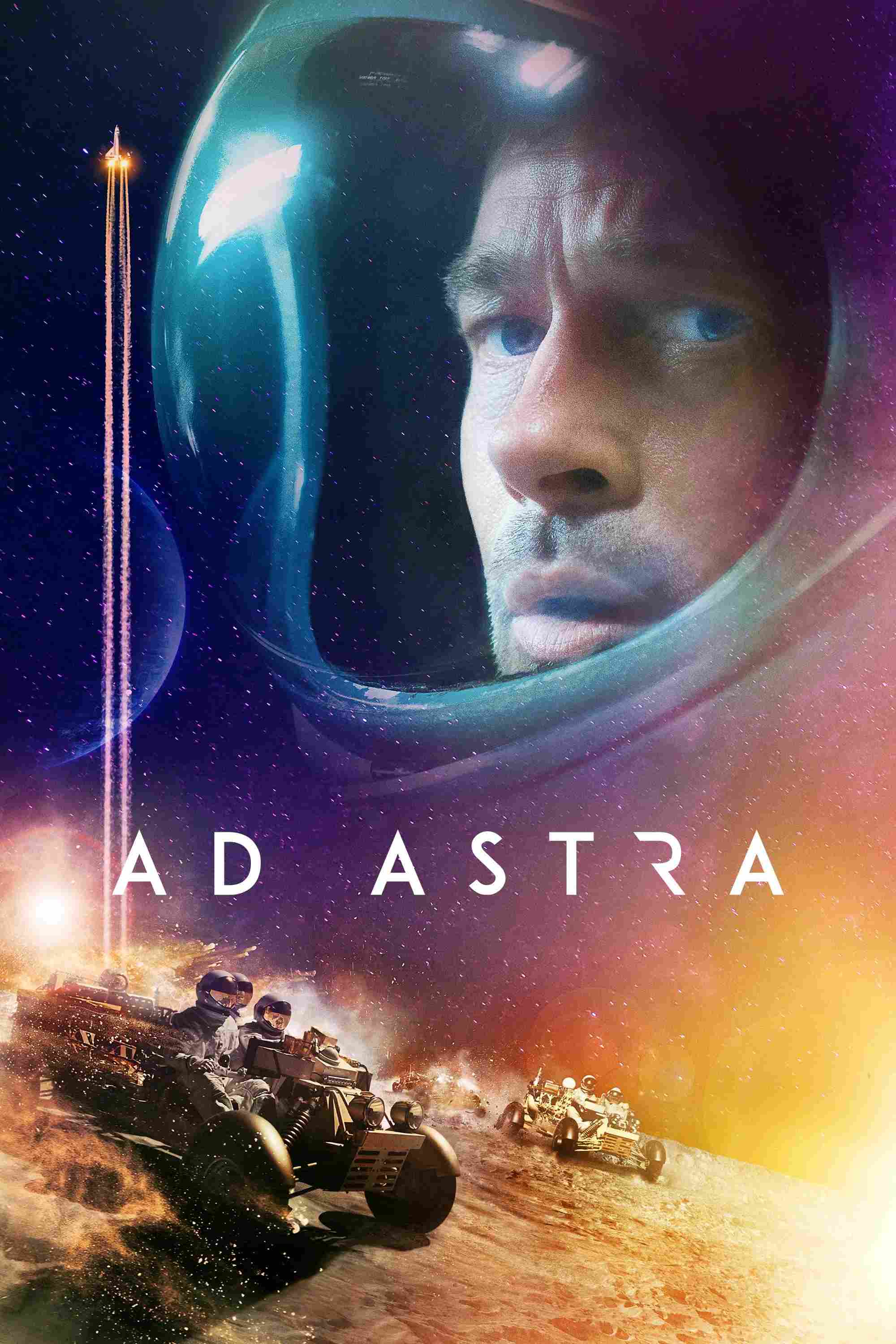 Poster chính thức của phim Phim Viễn Tưởng, Phim Tâm Lý "Ad Astra: Giải Mã Bí Ẩn Ngân Hà" (Ad Astra - 2019), với sự tham gia của diễn viên Brad Pitt và Tommy Lee Jones.
