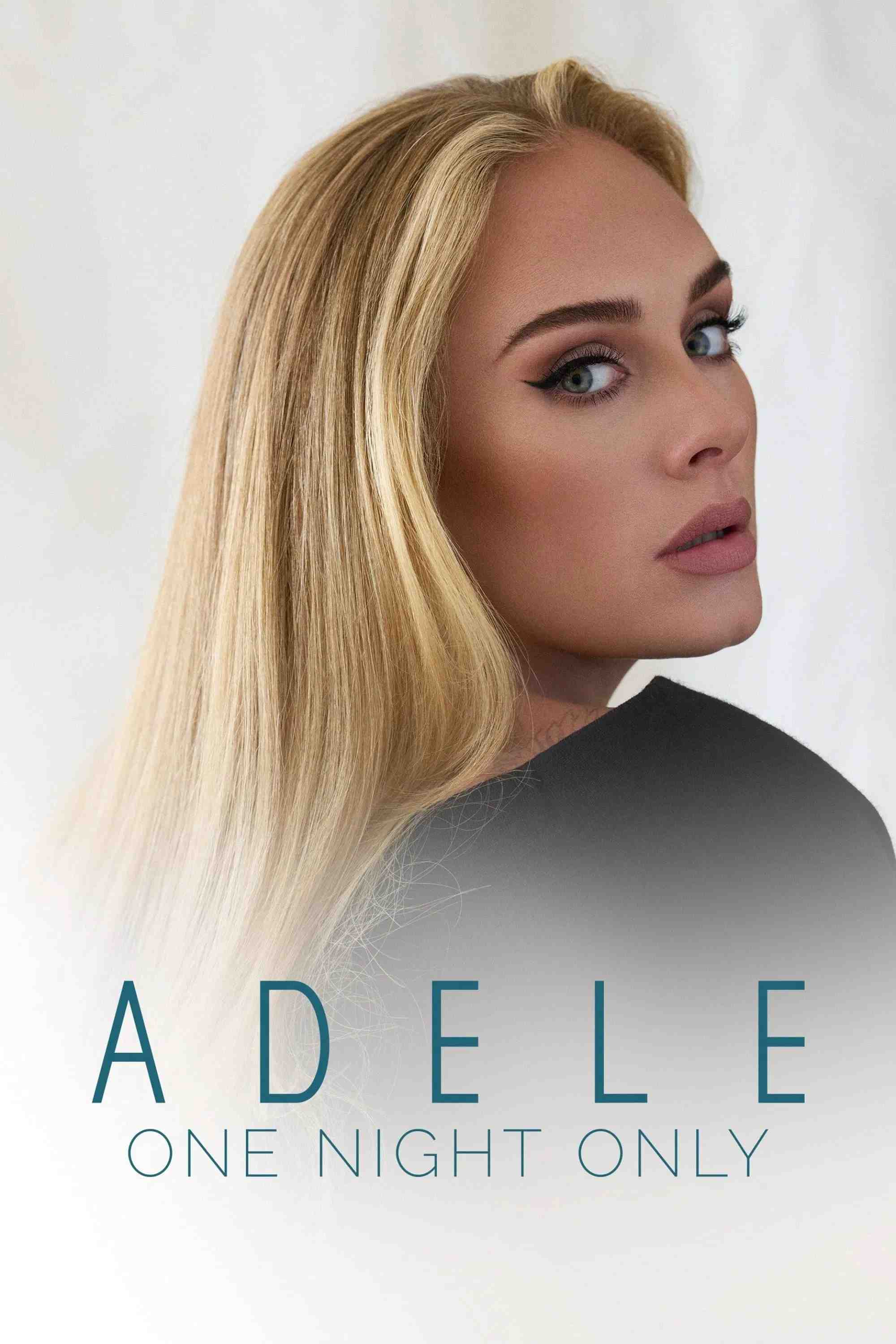 Poster chính thức của phim Phim Ca Nhạc, Phim Tài Liệu "Adele: Đêm Duy Nhất" (Adele One Night Only - 2021), với sự tham gia của diễn viên Adele và Oprah Winfrey.