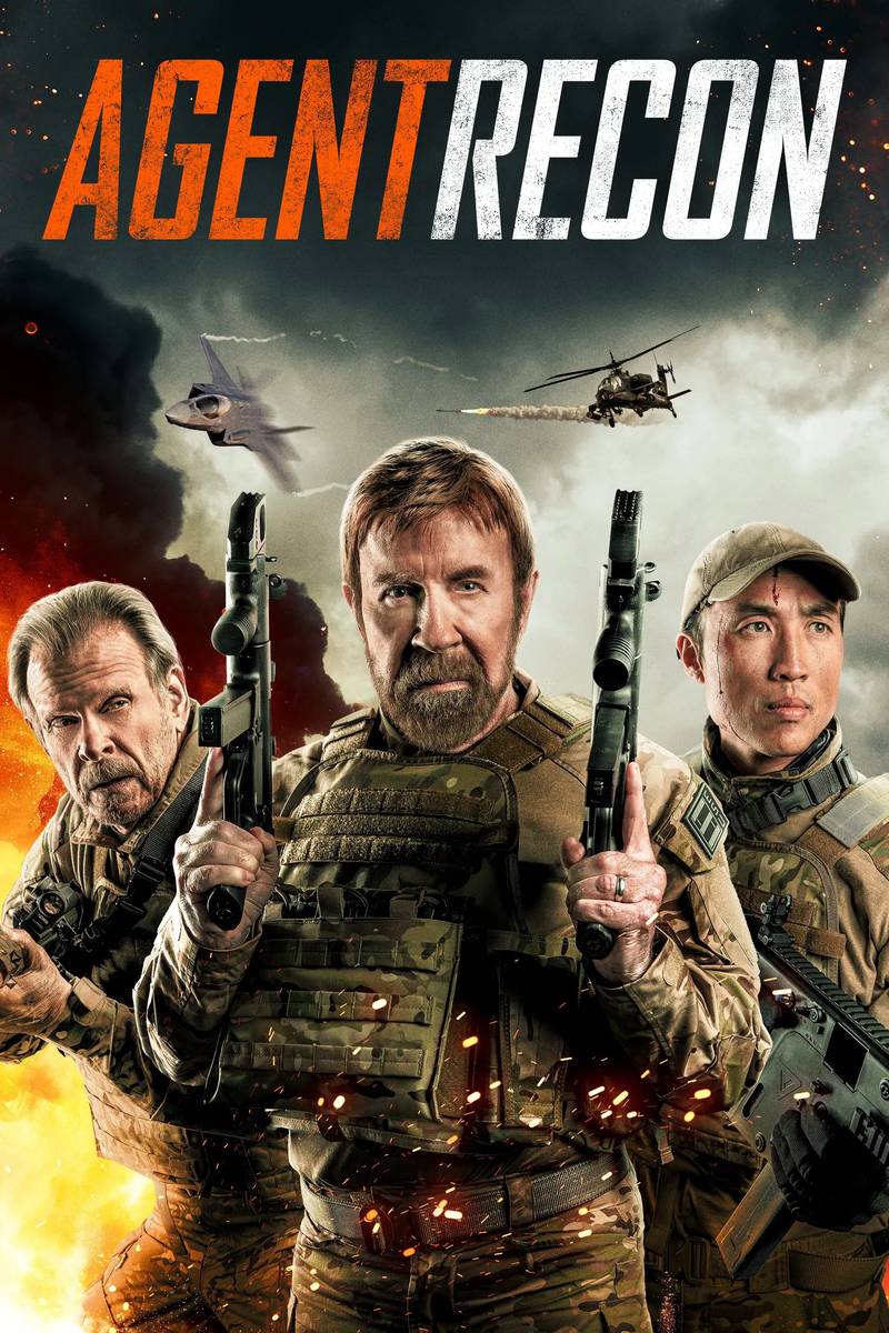 Poster chính thức của phim Phim Hành Động, Phim Viễn Tưởng "Đặc Vụ Trinh Sát" (Agent Recon - 2025), với sự tham gia của diễn viên Derek Ting và Marc Singer.