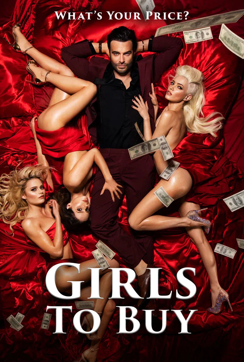 Poster chính thức của phim Phim Giật Gân, Phim Tâm Lý "ái Bán Thân" (Girls to Buy - 2021), với sự tham gia của diễn viên Paulina Gałązka và Giulio Berruti.