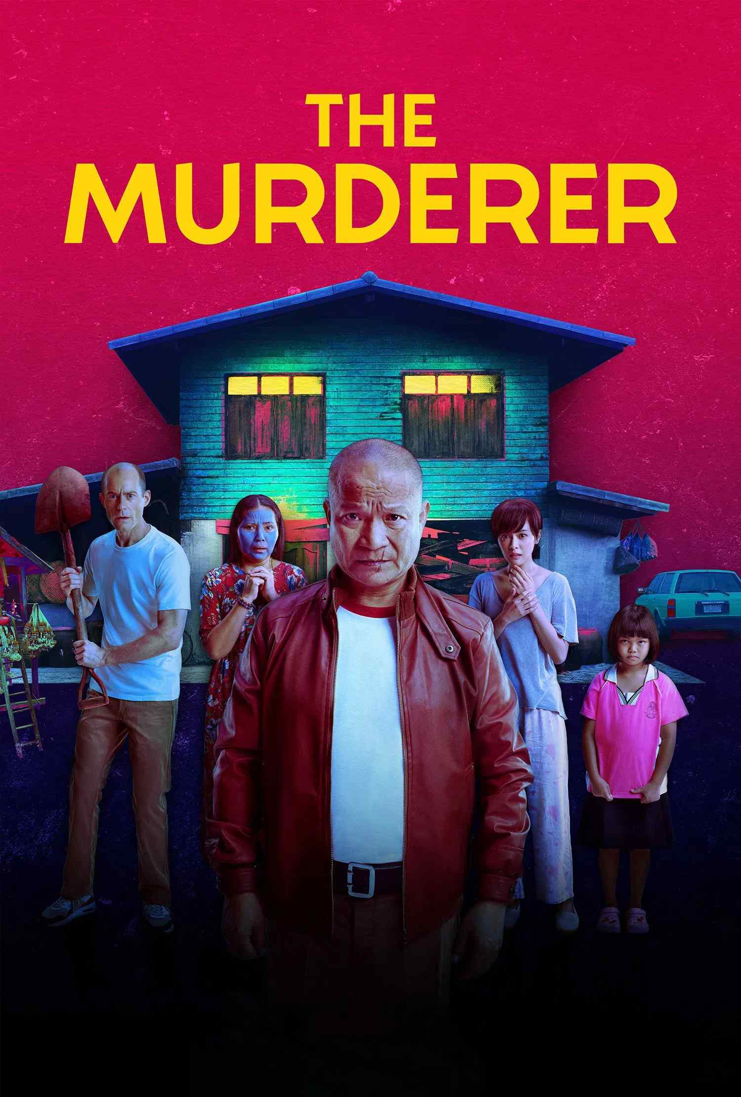 Poster chính thức của phim Phim Hài, Phim Bí Ẩn "Ai Là Kẻ Sát Nhân?" (The Murderer - 2023), với sự tham gia của diễn viên Petchtai Wongkamlao và Eisaya Hosuwan.