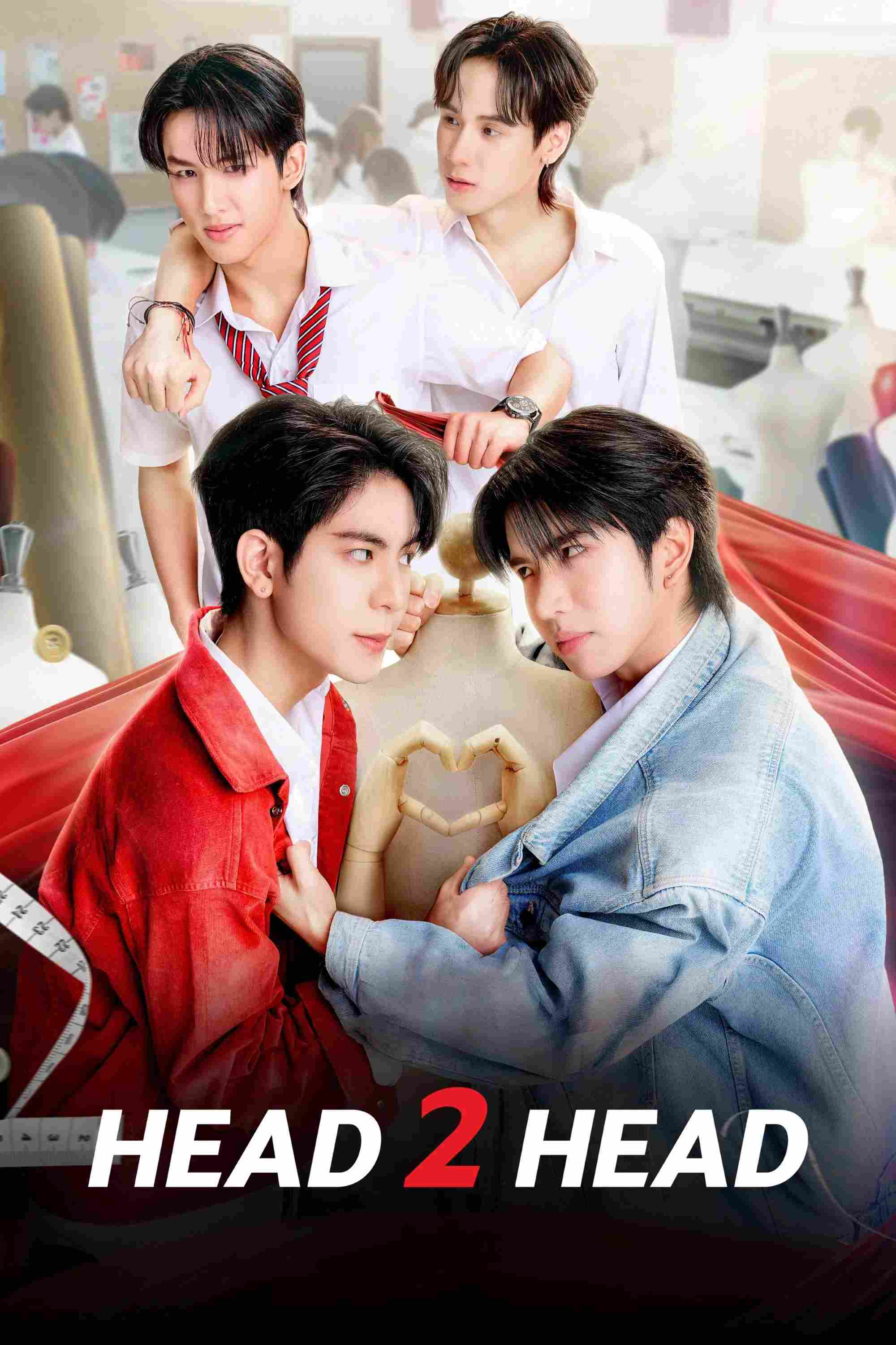 Poster chính thức của phim Phim Tâm Lý, Phim Viễn Tưởng & Giả Tưởng "Ai Nói Bọn Nó Không Ưa Nhau" (Head 2 Head - 2025), với sự tham gia của diễn viên Dechchart Tasilp và Suvijak Piyanopharoj.
