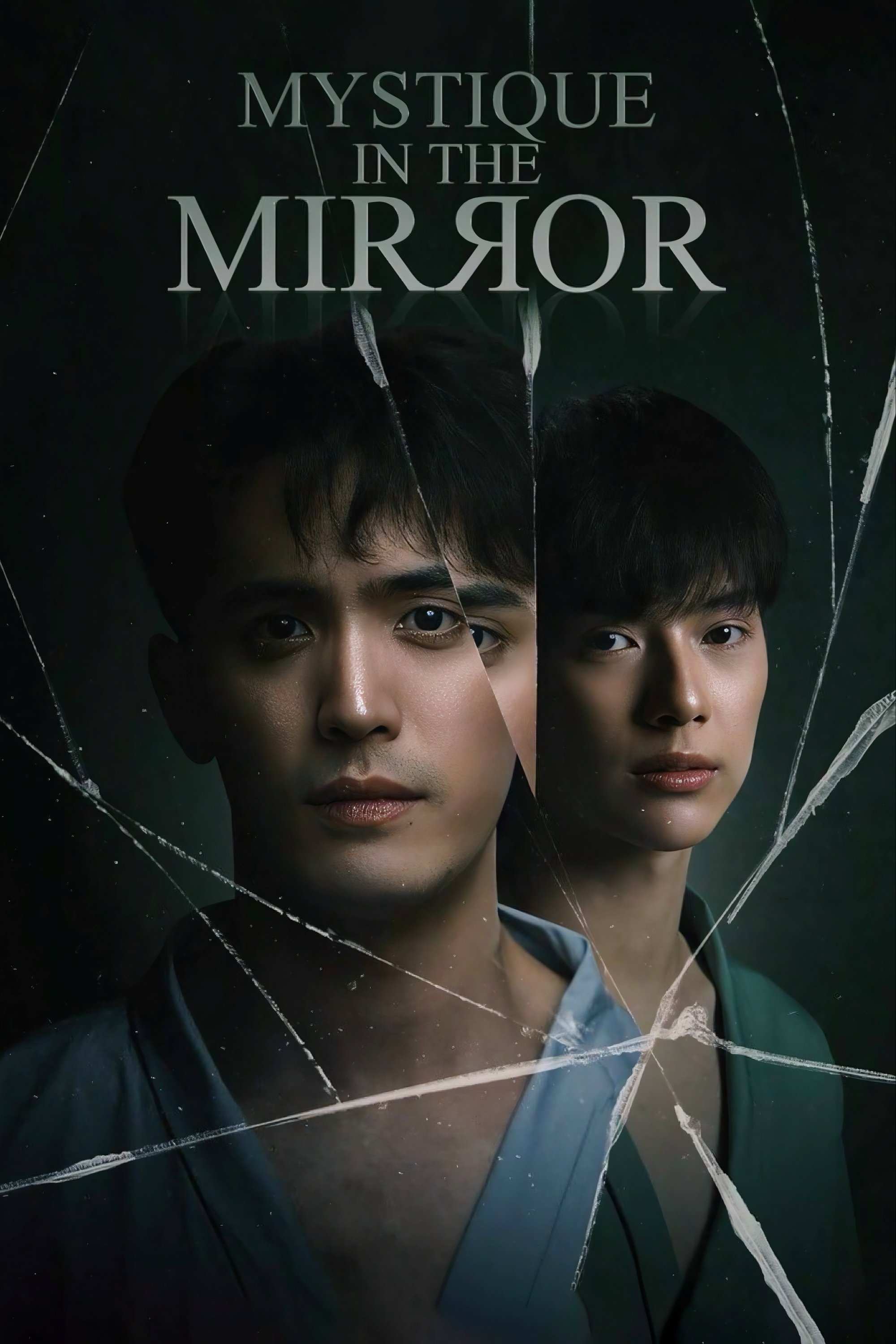 Poster chính thức của phim Phim Tâm Lý, Phim Viễn Tưởng & Giả Tưởng "Ai Ở Trong Gương" (Mystique in the Mirror - 2025), với sự tham gia của diễn viên Sedthawut Anusit và Jeerapat Pimanprom.