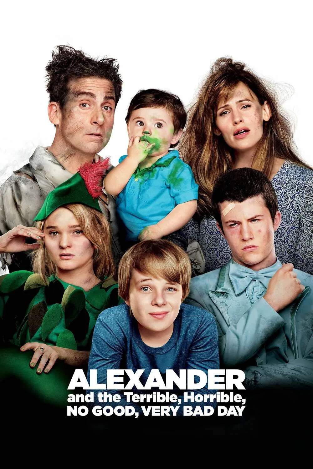 Poster chính thức của phim Phim Gia Đình, Phim Hài "Alexander Và Một Ngày Tồi Tệ, Kinh Khủng, Chán Nản, Bực Bội" (Alexander and the Terrible, Horrible, No Good, Very Bad Day - 2014), với sự tham gia của diễn viên Steve Carell và Jennifer Garner.