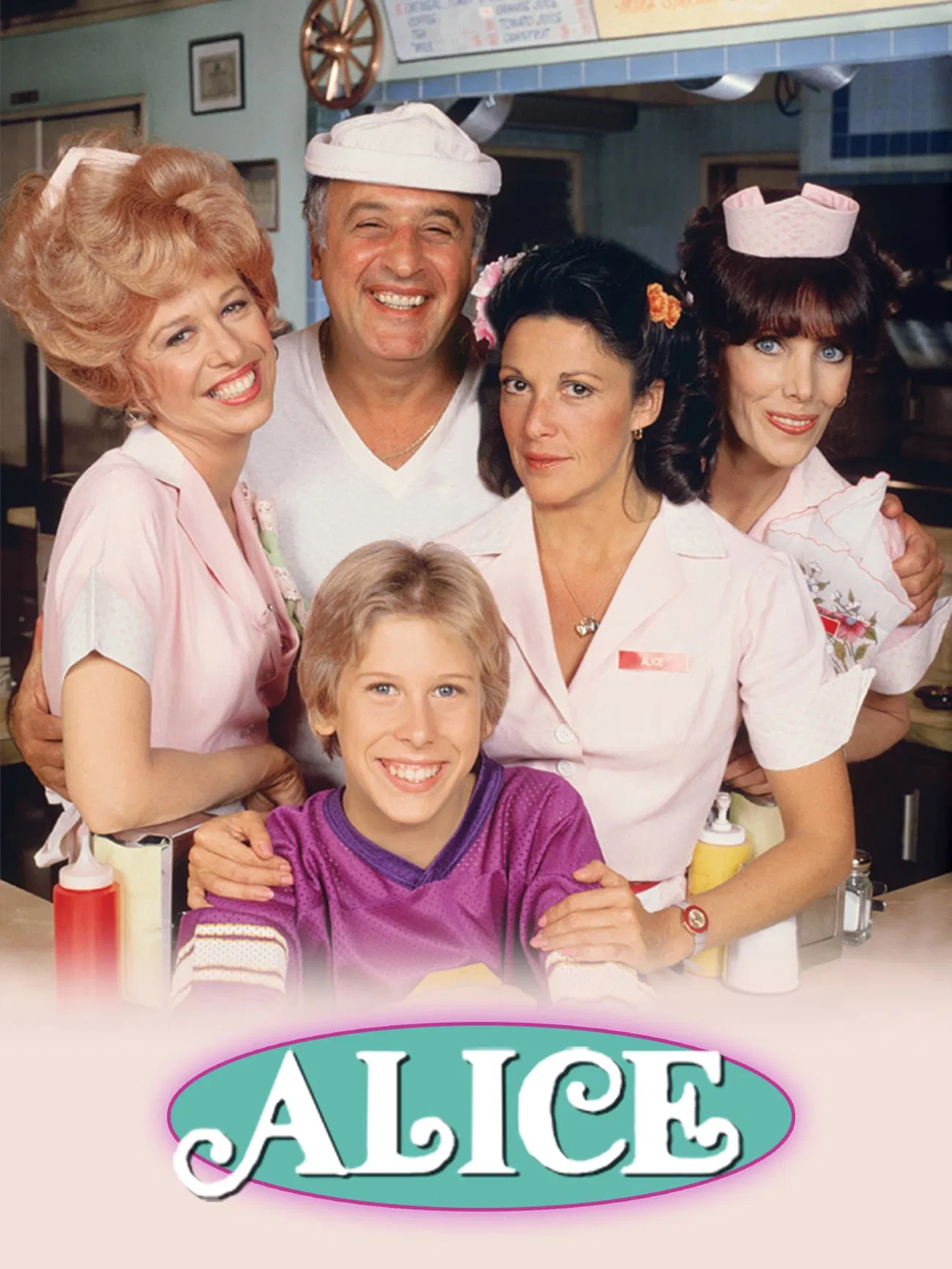Poster chính thức của phim Phim Hài, Phim Tâm Lý "Alice" (Alice - 1976), với sự tham gia của diễn viên Linda Lavin và Vic Tayback.