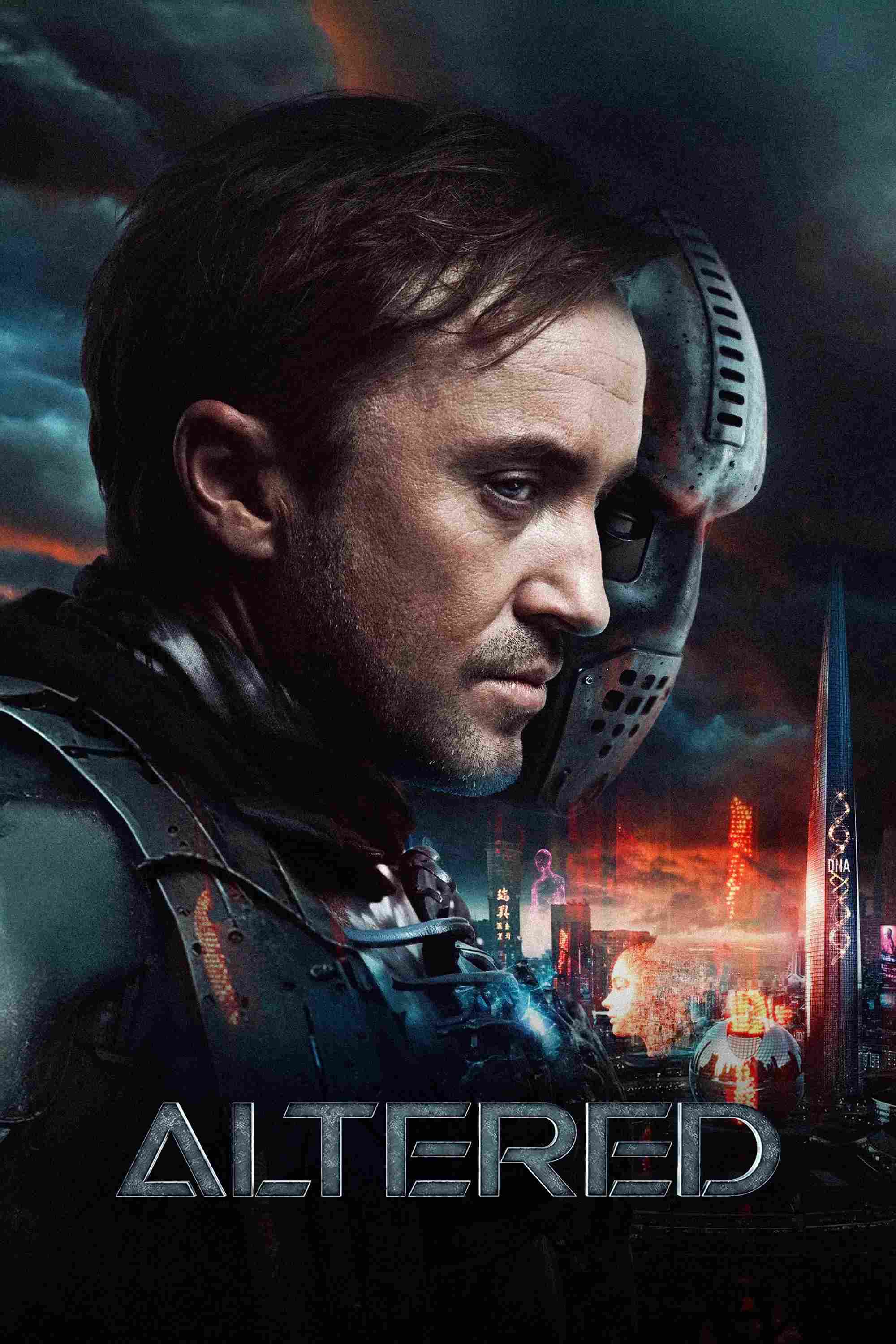 Poster chính thức của phim Phim Viễn Tưởng, Phim Hành Động "Altered" (Altered - 2025), với sự tham gia của diễn viên Tom Felton và Aggy K. Adams.