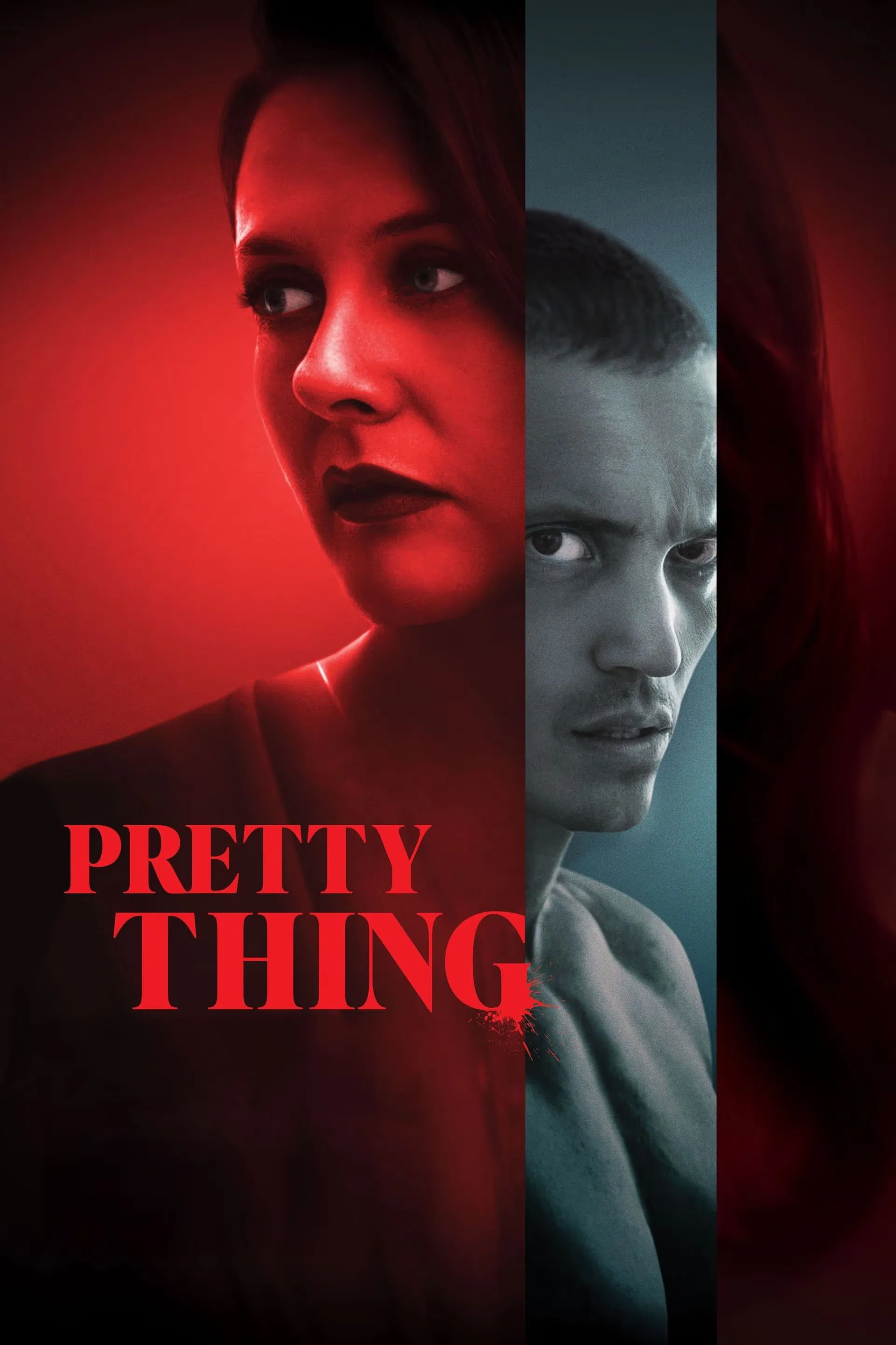 Poster chính thức của phim Phim Tâm Lý, Phim Giật Gân "Ám Ảnh Đẹp Xinh" (Pretty Thing - 2025), với sự tham gia của diễn viên Karl Glusman và Alicia Silverstone.