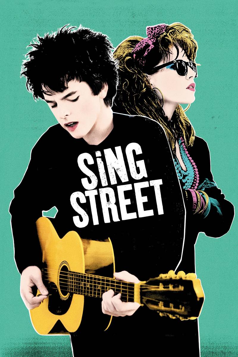 Poster chính thức của phim Phim Tình Cảm, Phim Tâm Lý "Âm Nhạc Đường Phố" (Sing Street - 2016), với sự tham gia của diễn viên Ferdia Walsh-Peelo và Lucy Boynton.