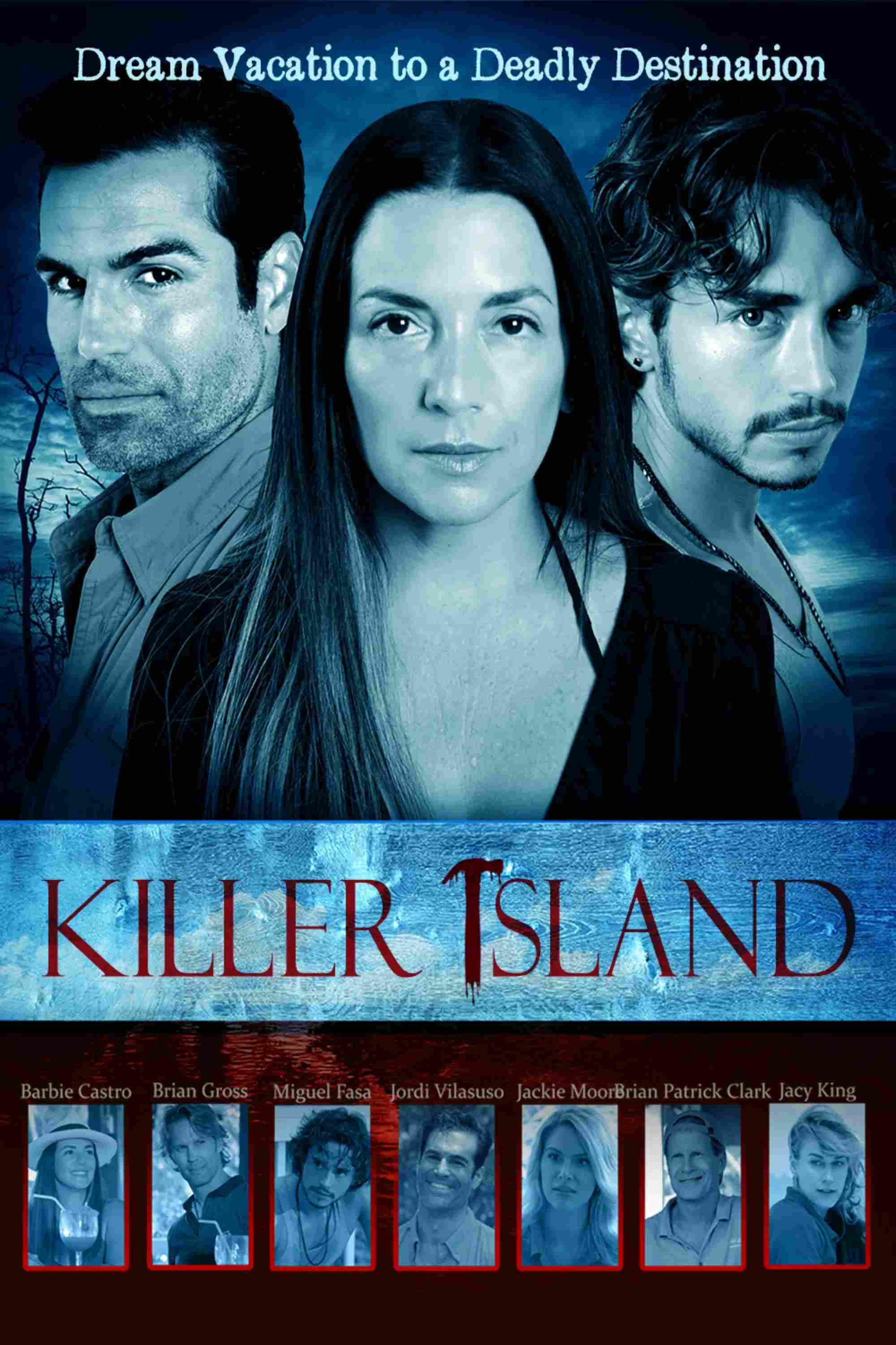 Poster chính thức của phim Phim Giật Gân, Phim Truyền Hình "Ám Sát Trên Đảo" (Killer Island - 2018), với sự tham gia của diễn viên Jackie Moore và Jordi Vilasuso.
