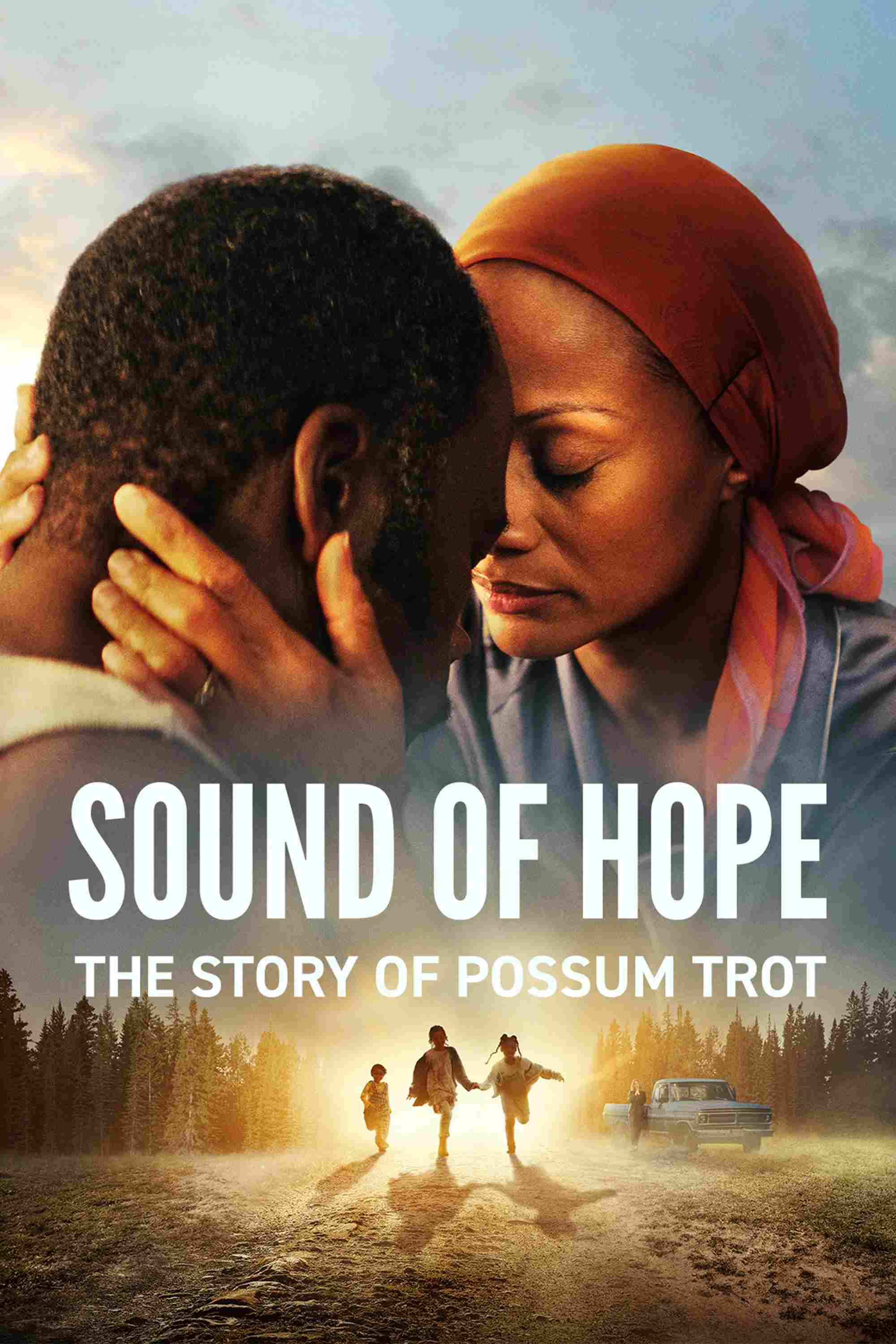 Poster chính thức của phim Phim Tâm Lý "Âm Thanh Của Hy Vọng: Câu Chuyện Về Possum Trot" (Sound of Hope: The Story of Possum Trot - 2024), với sự tham gia của diễn viên Demetrius Grosse và Nika King.