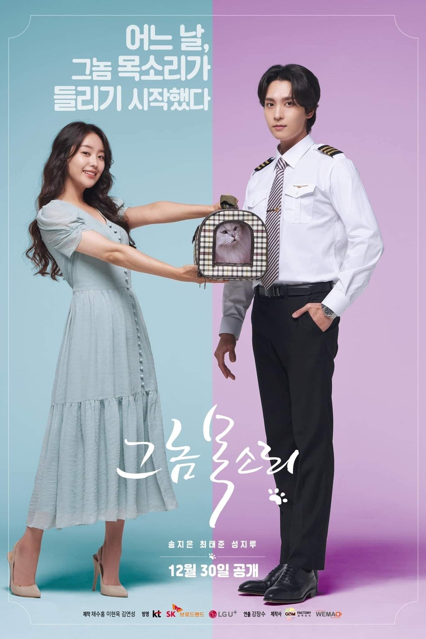 Poster chính thức của phim Phim Hài, Phim Dài Tập "Âm Thanh Diệu Kỳ" (The Man's Voice - 2021), với sự tham gia của diễn viên Choi Tae-joon và Song Ji-eun.