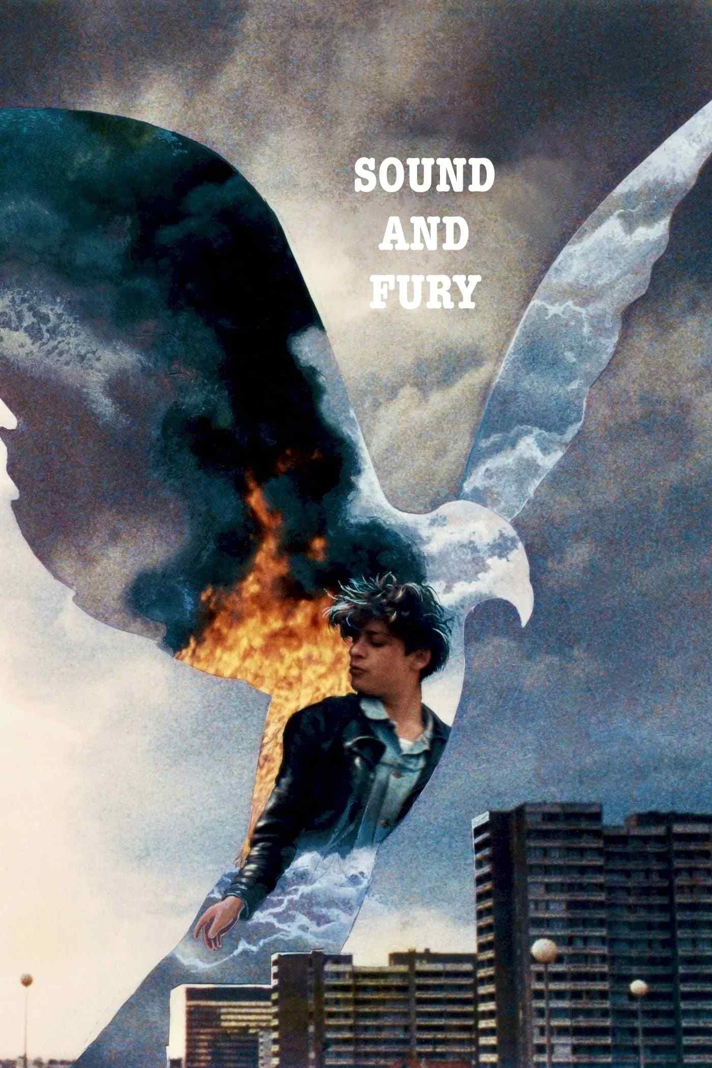 Poster chính thức của phim Phim Tâm Lý "Âm Thanh Giận Dữ" (Sound and Fury - 1988), với sự tham gia của diễn viên Bruno Cremer và François Négret.
