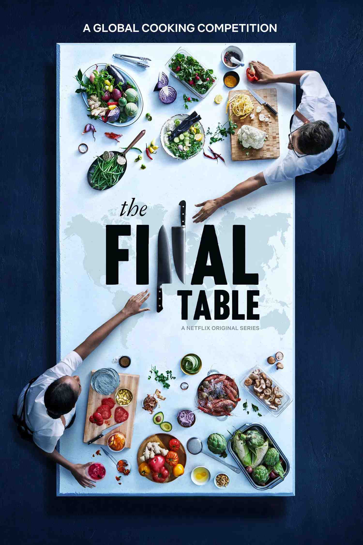 Poster chính thức của phim Truyền Hình Thực Tế "Ẩm thực bốn phương" (The Final Table - 2018).