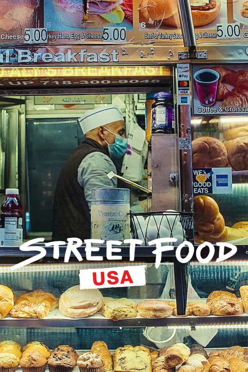 Poster chính thức của phim Phim Tài Liệu "Ẩm Thực Đường Phố: Hoa Kỳ" (Street Food: USA - 2022).