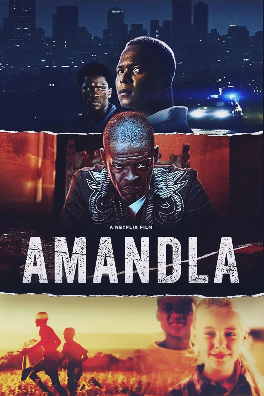 Poster chính thức của phim Phim Hình Sự, Phim Tâm Lý "Amandla" (Amandla - 2022), với sự tham gia của diễn viên Lemogang Tsipa và Thabo Rametsi.